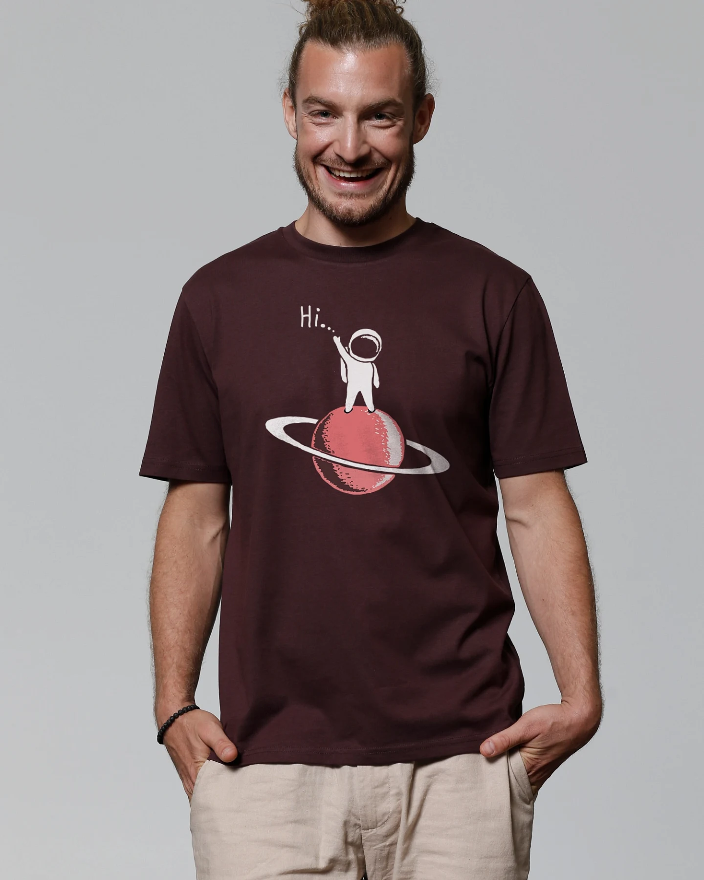 Watapparel Shirt Astronaut says Hi – Ansicht 2
