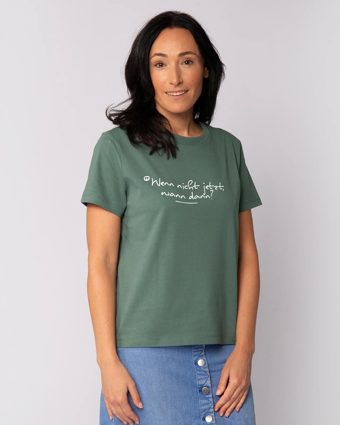 Watapparel T-Shirt Wenn Nicht Jetzt Wann Dann – Ansicht 2
