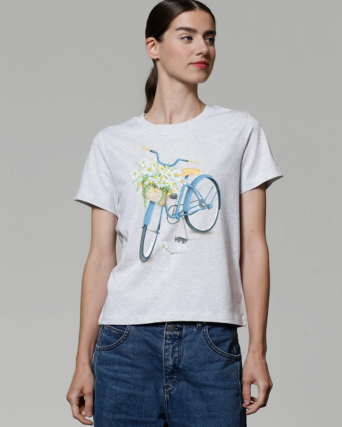 Watapparel Shirt Blaues Damenrad – Ansicht 2