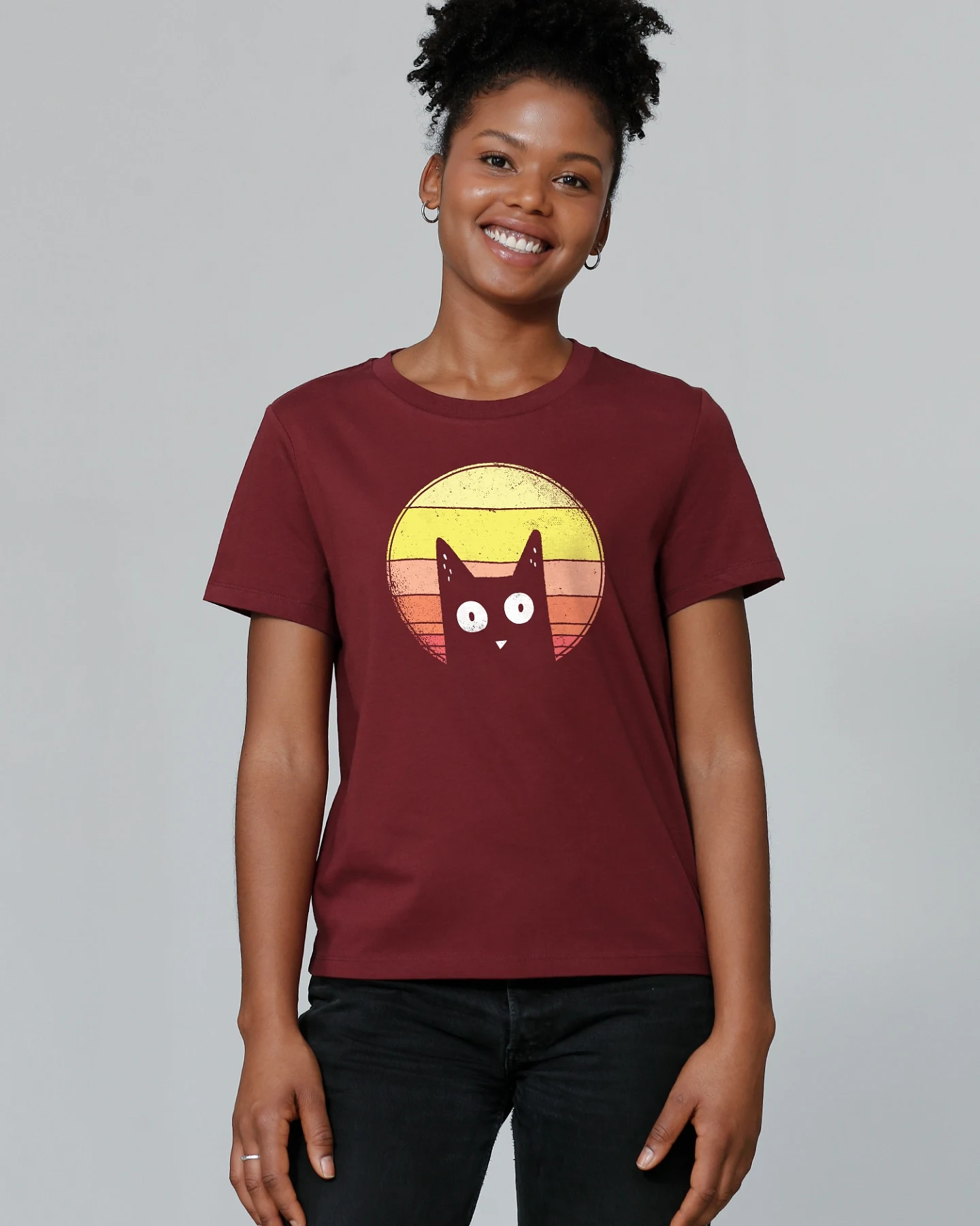 Watapparel T-Shirt Sunset Cat – Ansicht 2