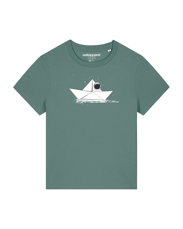 Watapparel T-Shirt Astronaut in paper boat