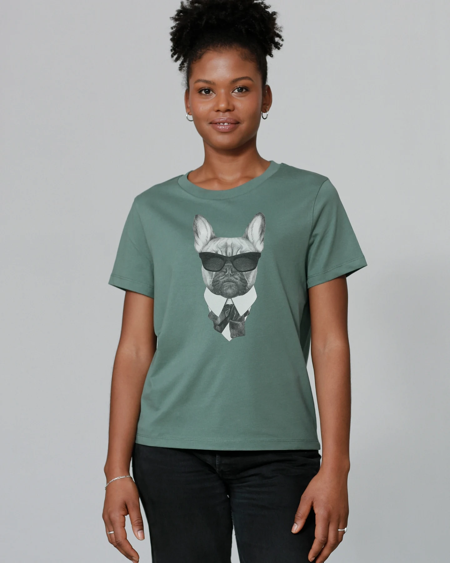 Watapparel T-Shirt Ein fescher Hund – Ansicht 2