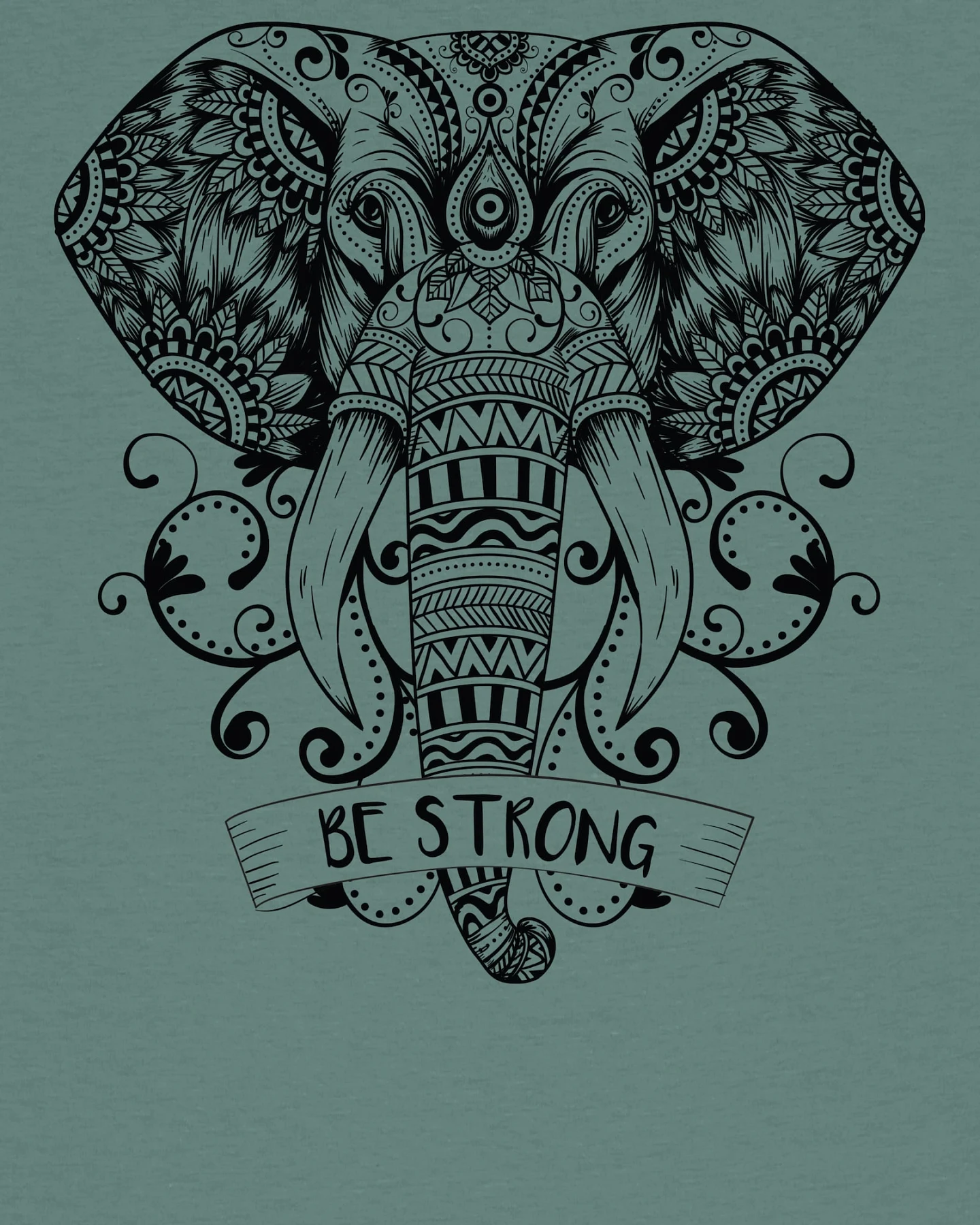 Watapparel T-Shirt Mandala Elephant – Ansicht 3