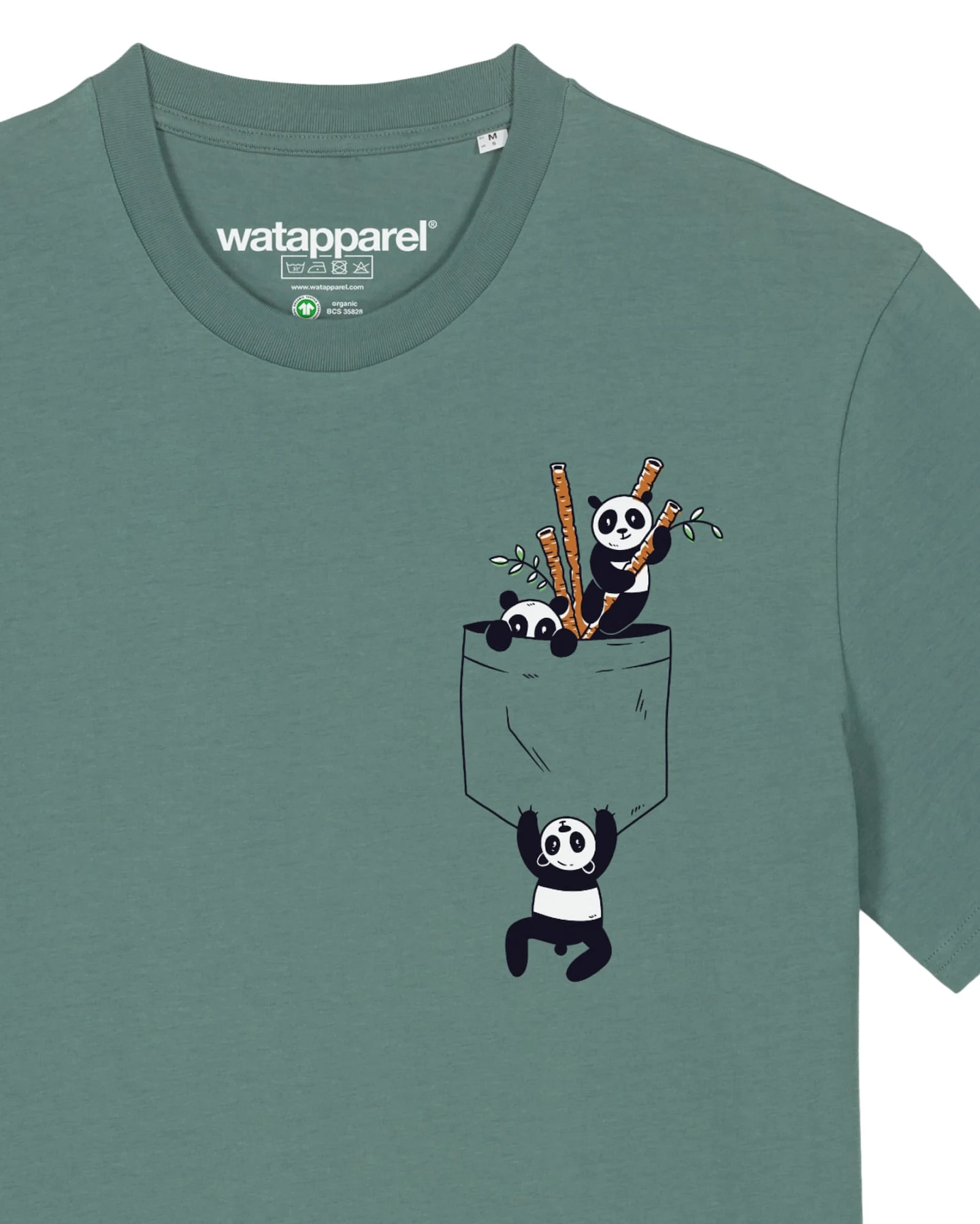 Watapparel T-Shirt Pocket Pandas – Ansicht 3
