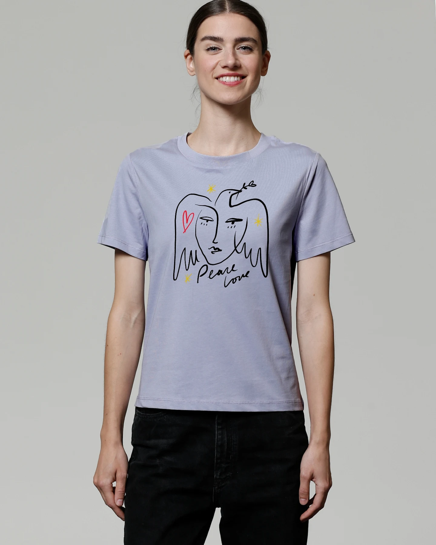 Watapparel T-Shirt Peace Love – Ansicht 2