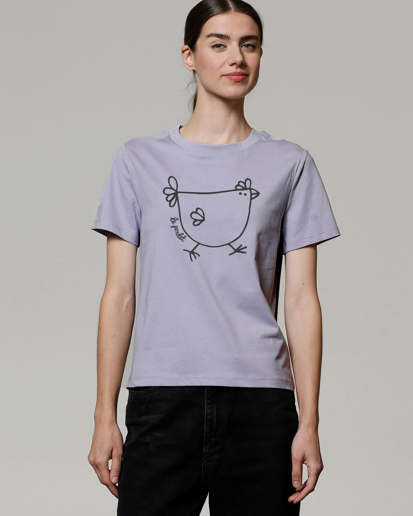 Watapparel T-Shirt Le poulet - das Huhn – Ansicht 2