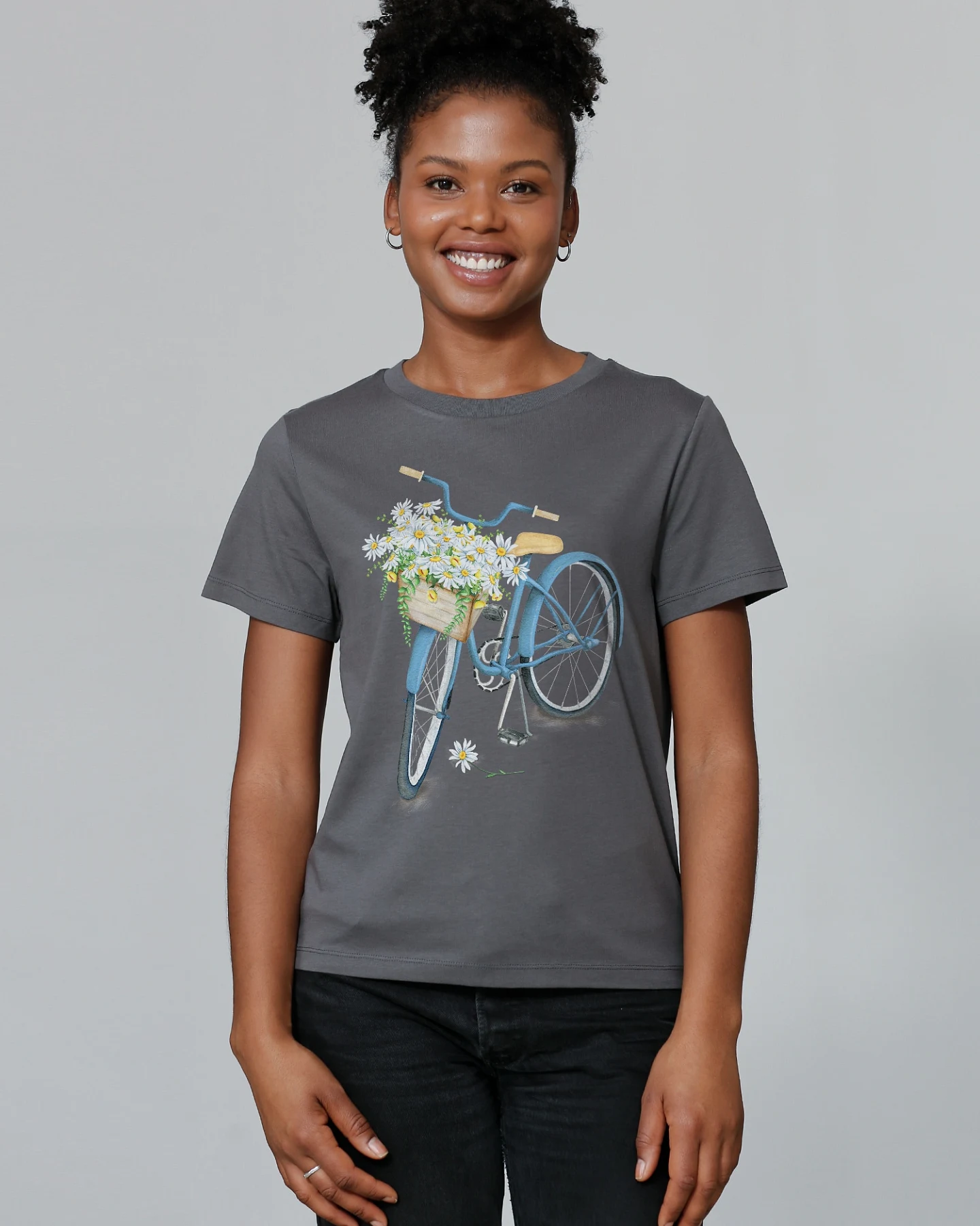 Watapparel Shirt Blaues Damenrad – Ansicht 2