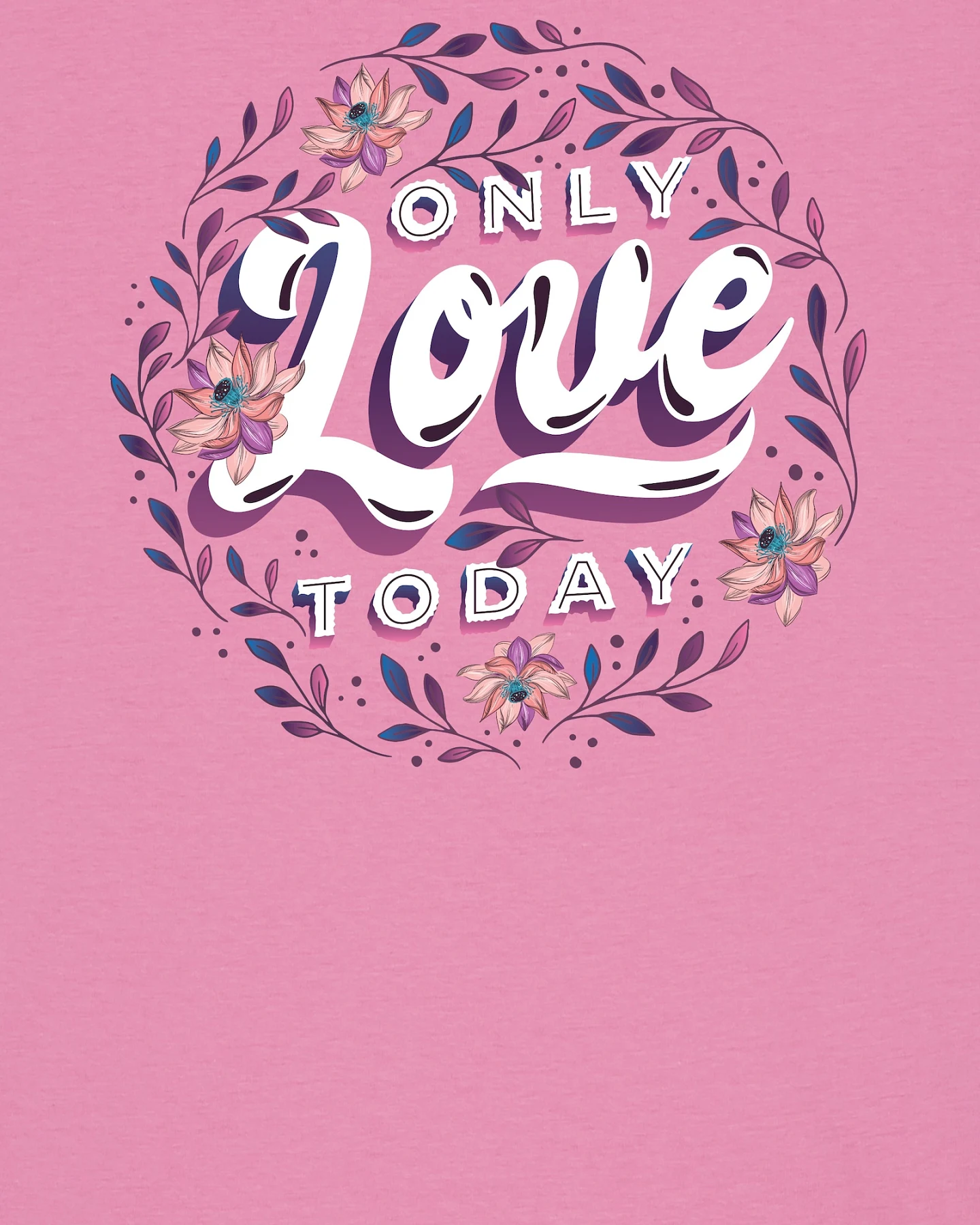 Watapparel T-Shirt Only love today – Ansicht 3