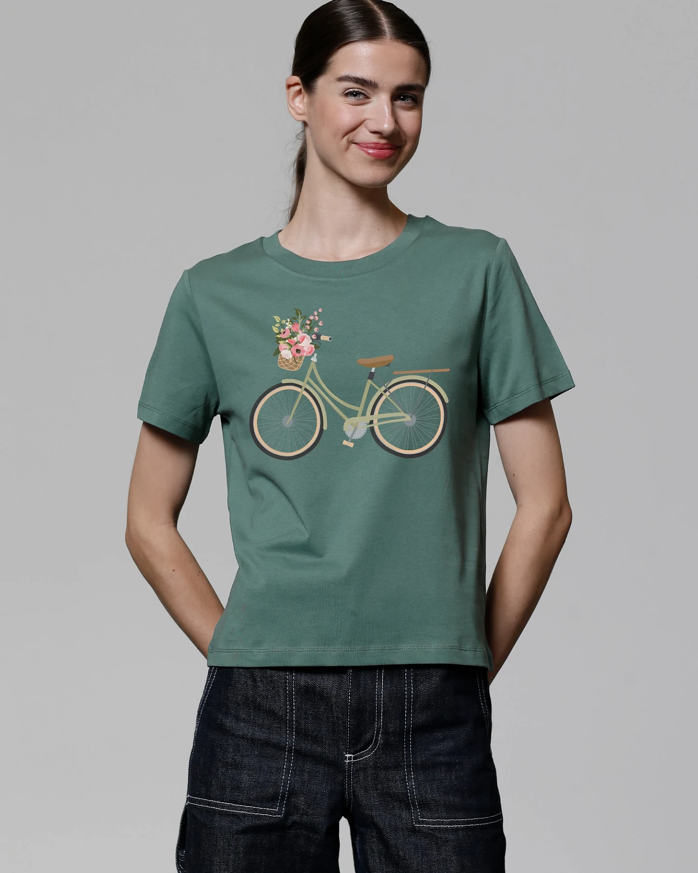 Watapparel T-Shirt Damenfahrrad – Ansicht 2