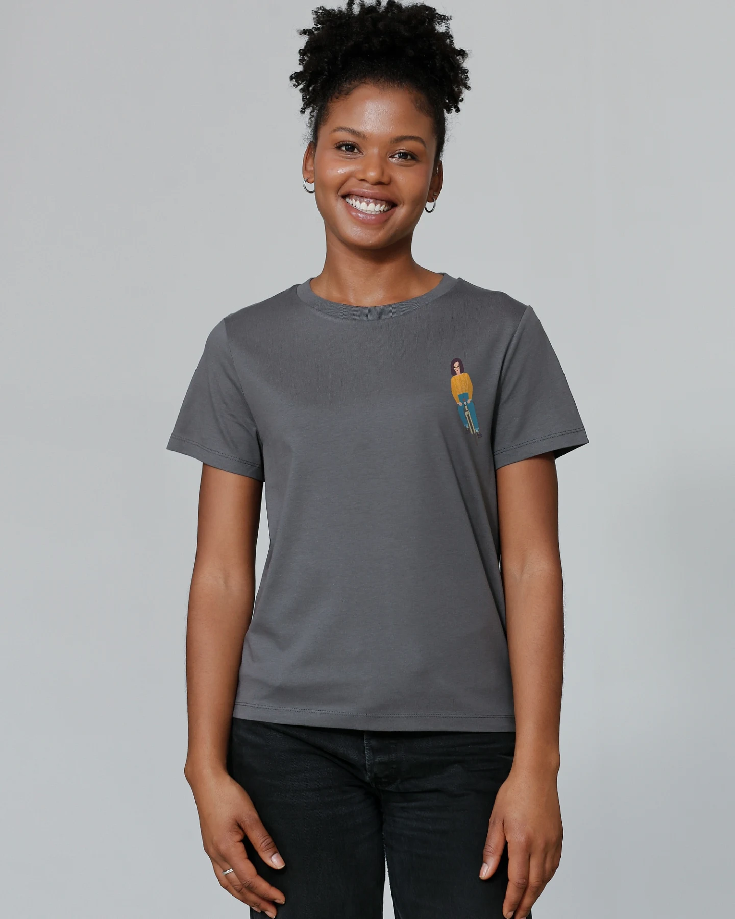 Watapparel T-Shirt Mädchen Auf Fahrrad – Ansicht 2