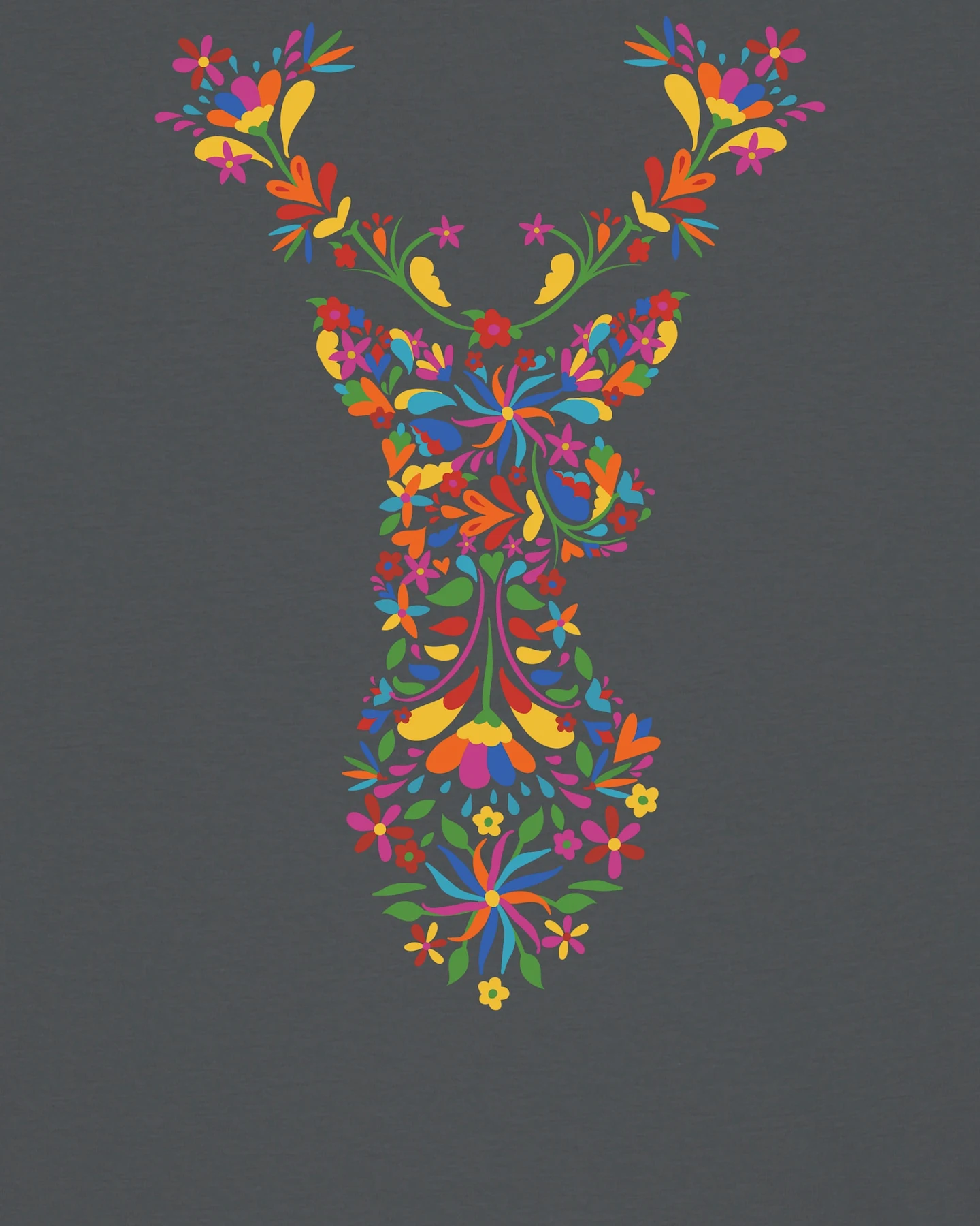 Watapparel T-Shirt Floral Deer – Ansicht 3