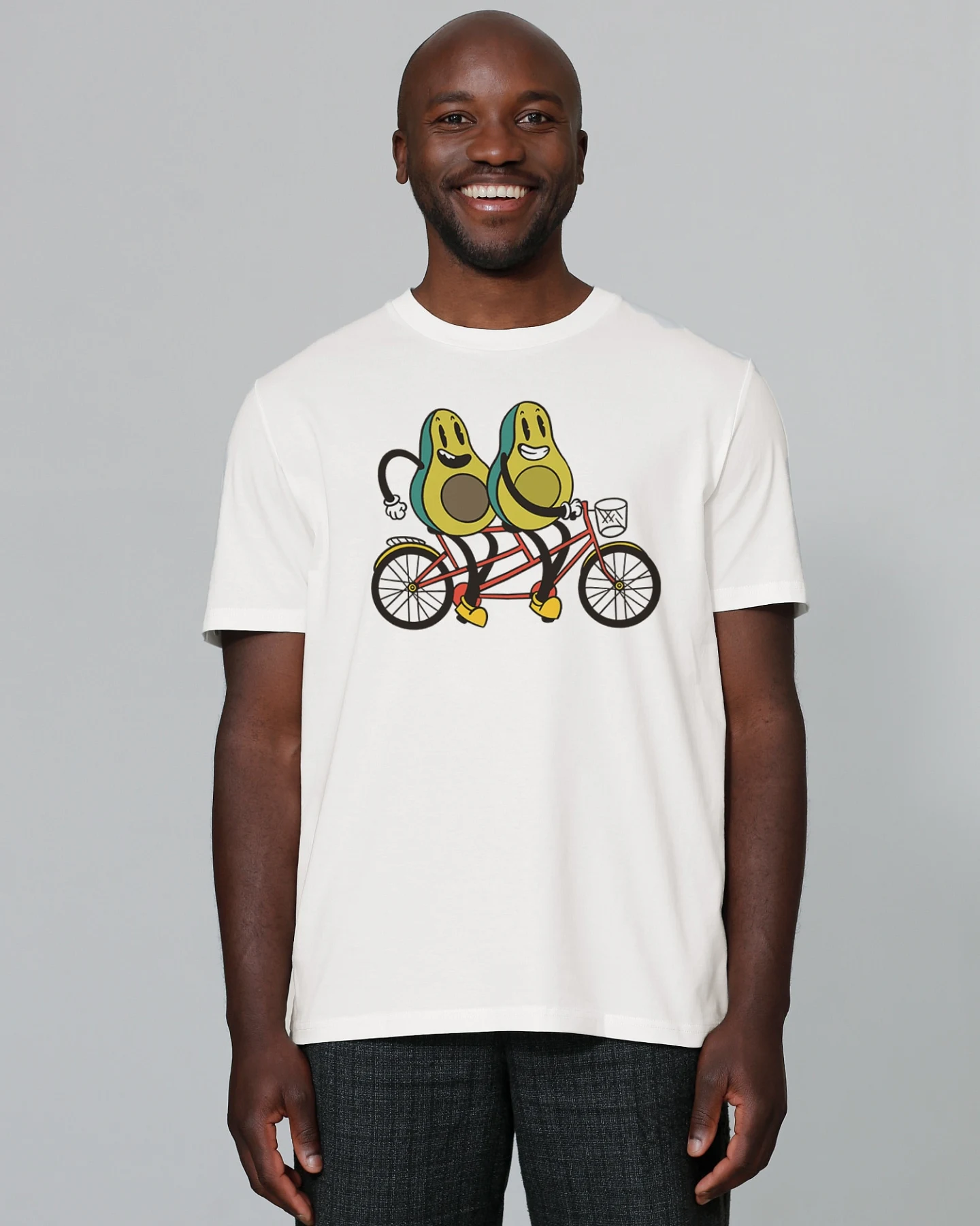 Watapparel T-Shirt Avocado Fahrrad – Ansicht 2