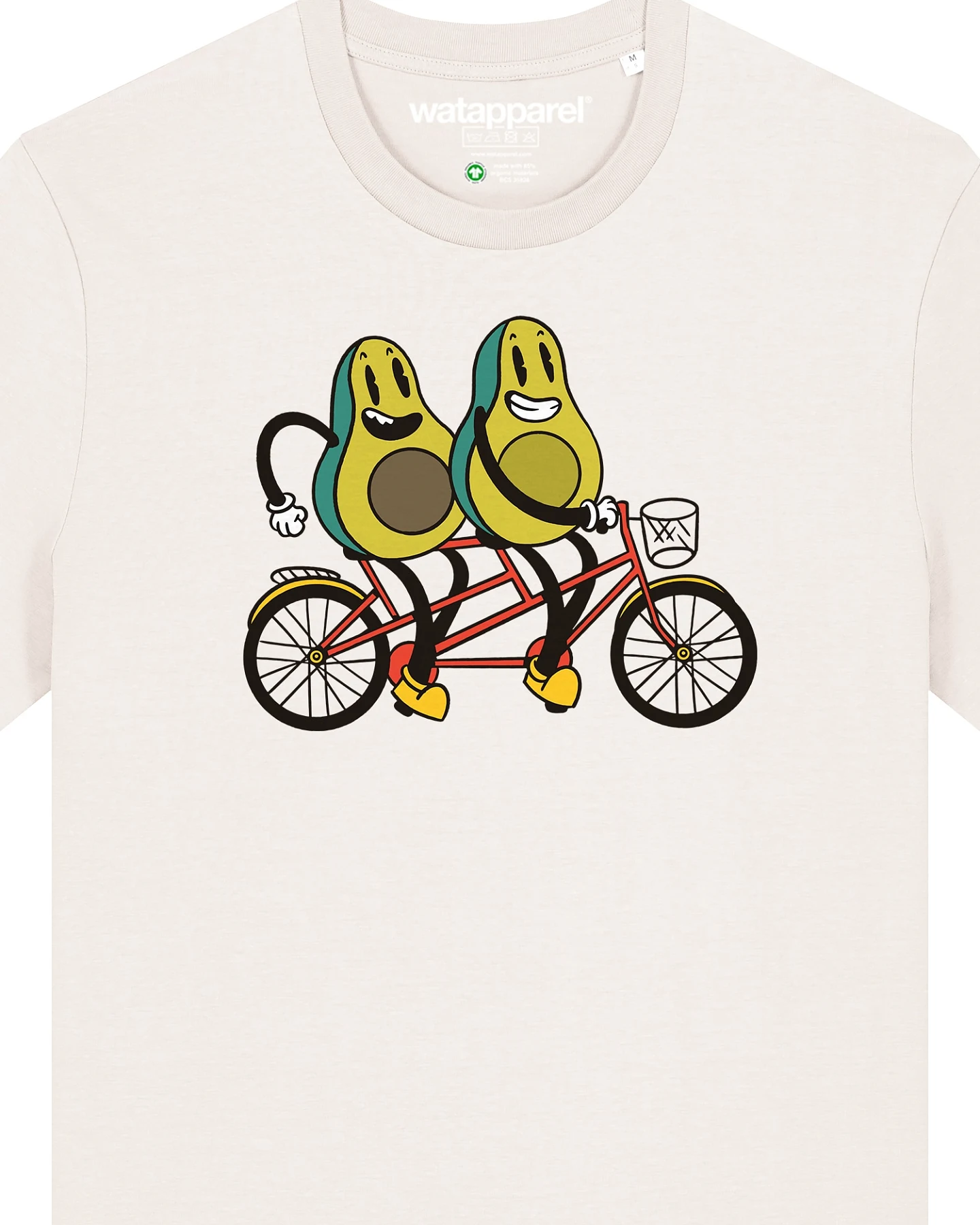 Watapparel T-Shirt Avocado Fahrrad – Ansicht 3