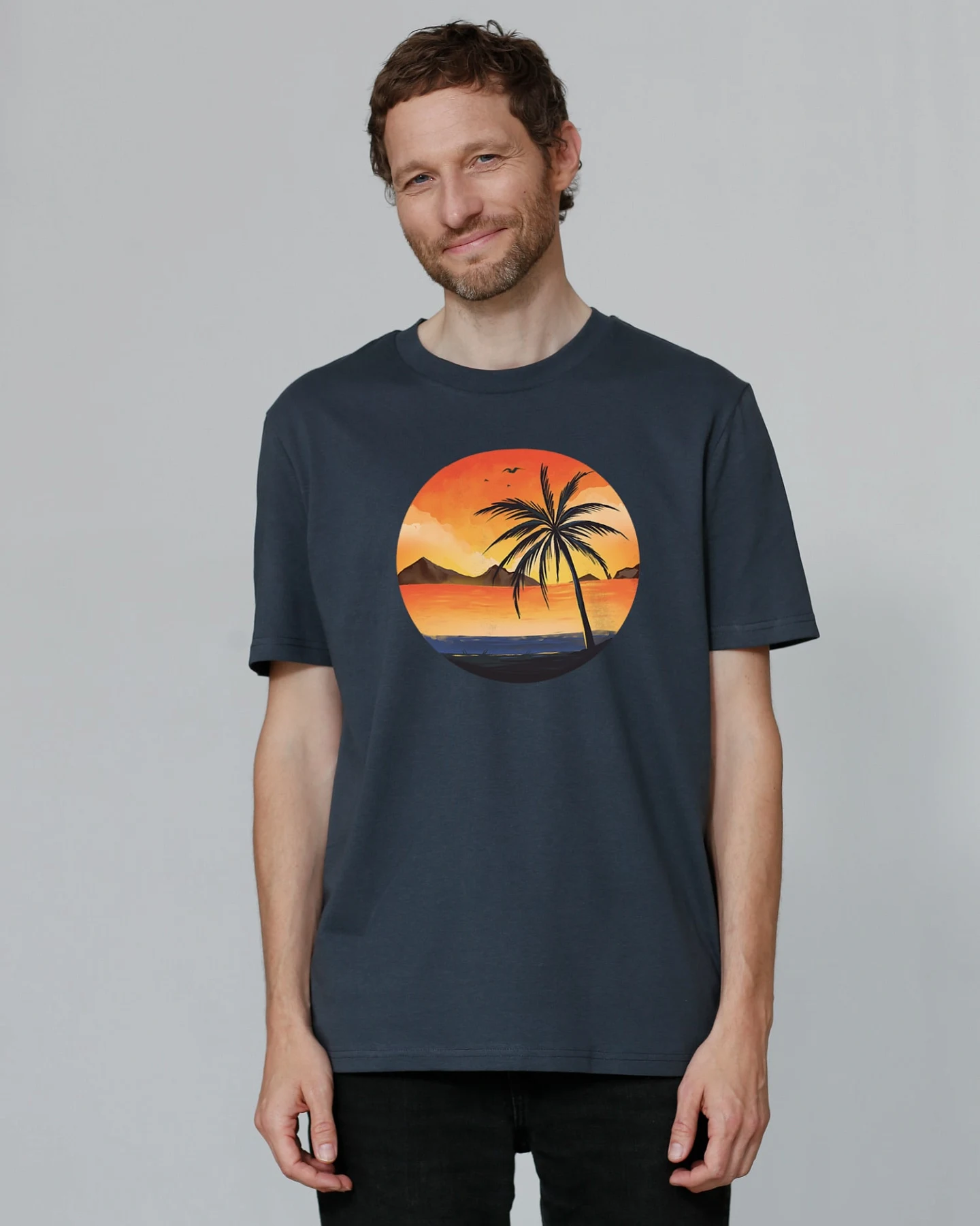 Watapparel T-Shirt Sunset on palm beach – Ansicht 2