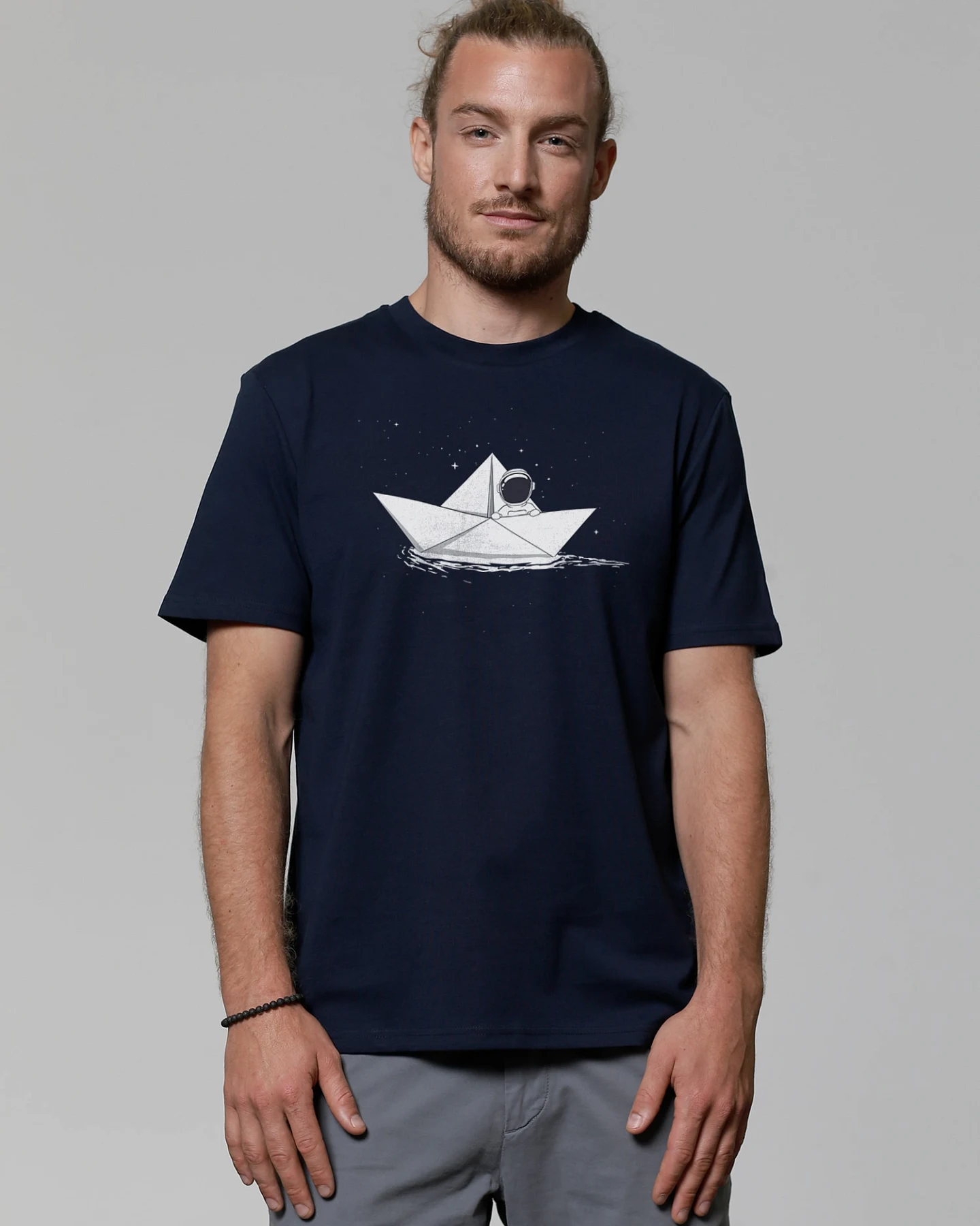 Watapparel T-Shirt Astronaut in paper boat – Ansicht 2
