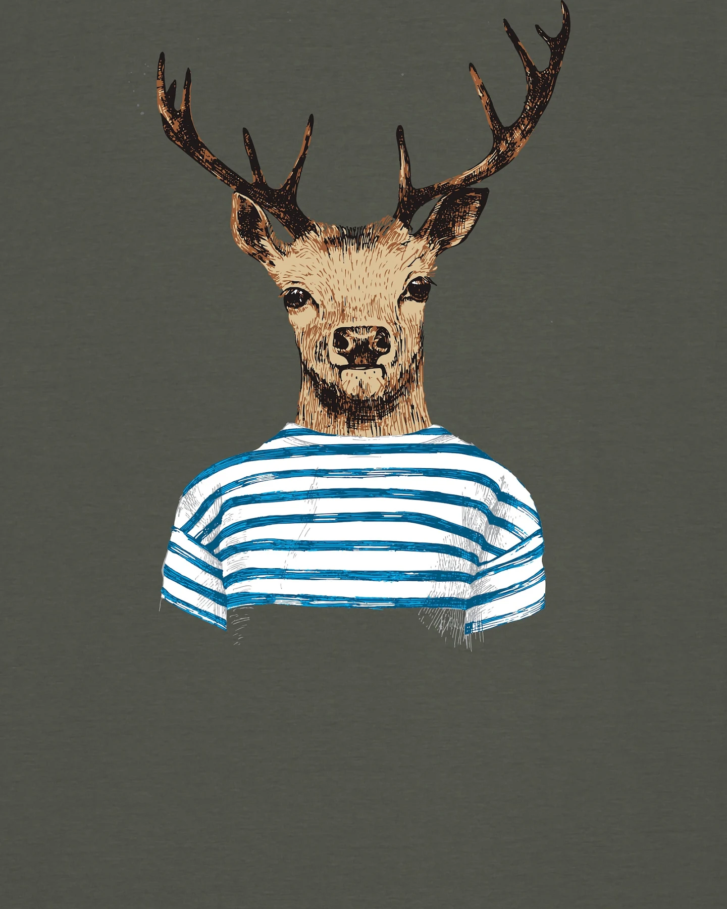 Watapparel Shirt Hirsch – Ansicht 3