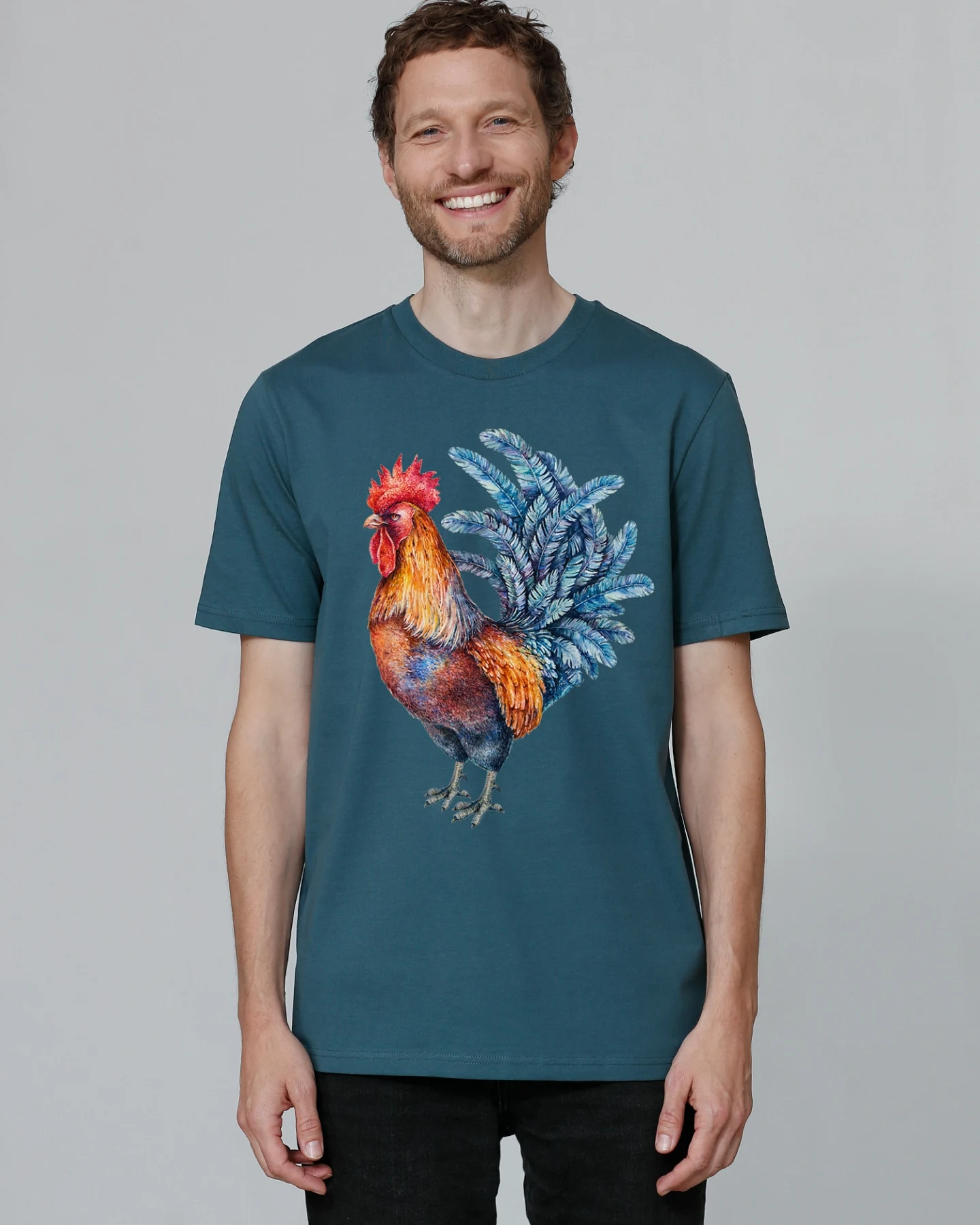 Watapparel Shirt Grimmiger Gockel – Ansicht 2