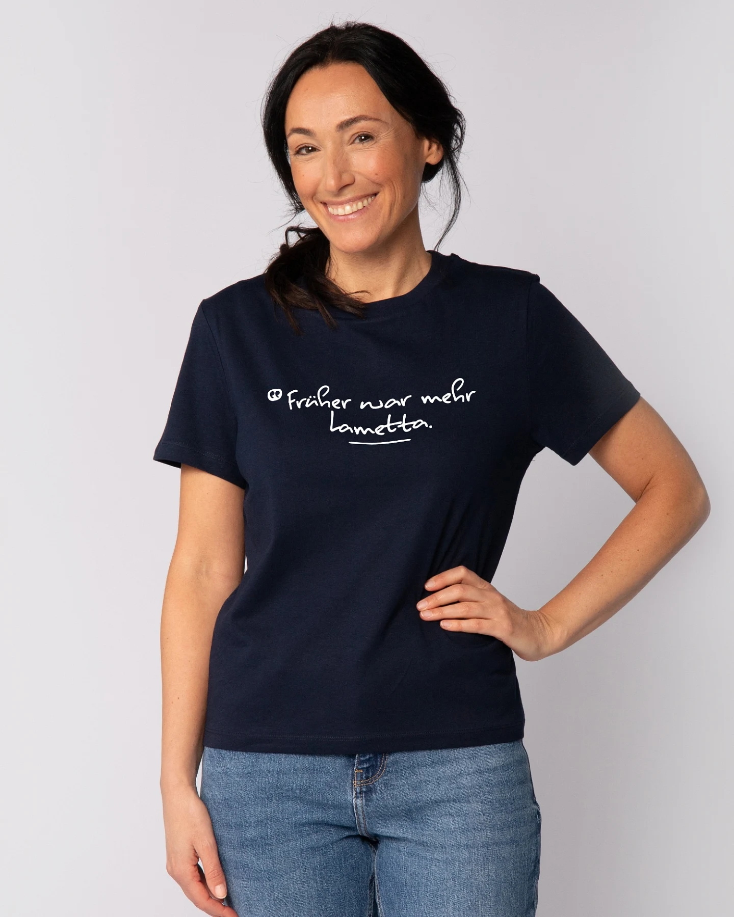 Watapparel T-Shirt Früher War Mehr Lametta – Ansicht 2