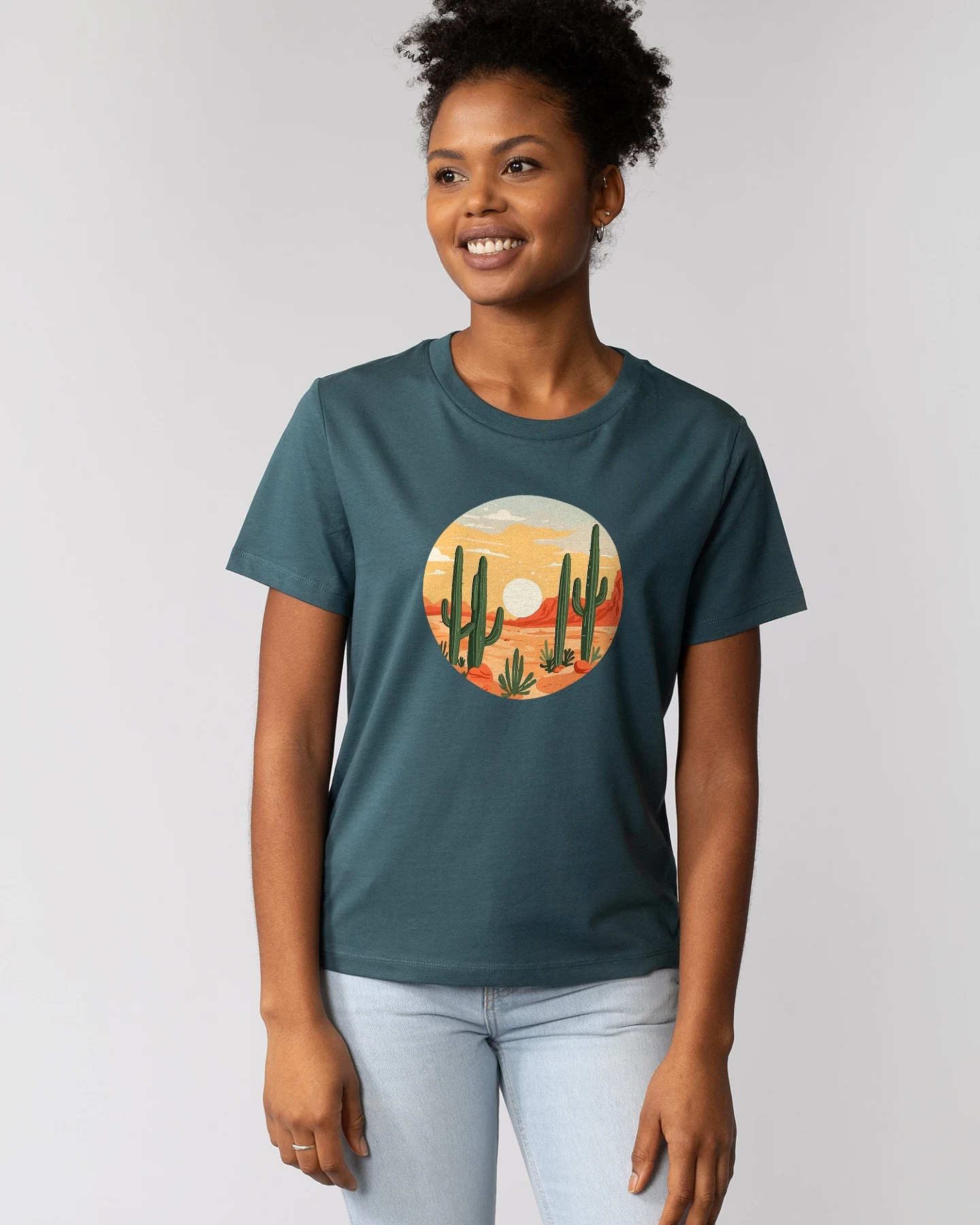 Watapparel T-Shirt Sonnenuntergang In Der Wüste – Ansicht 2