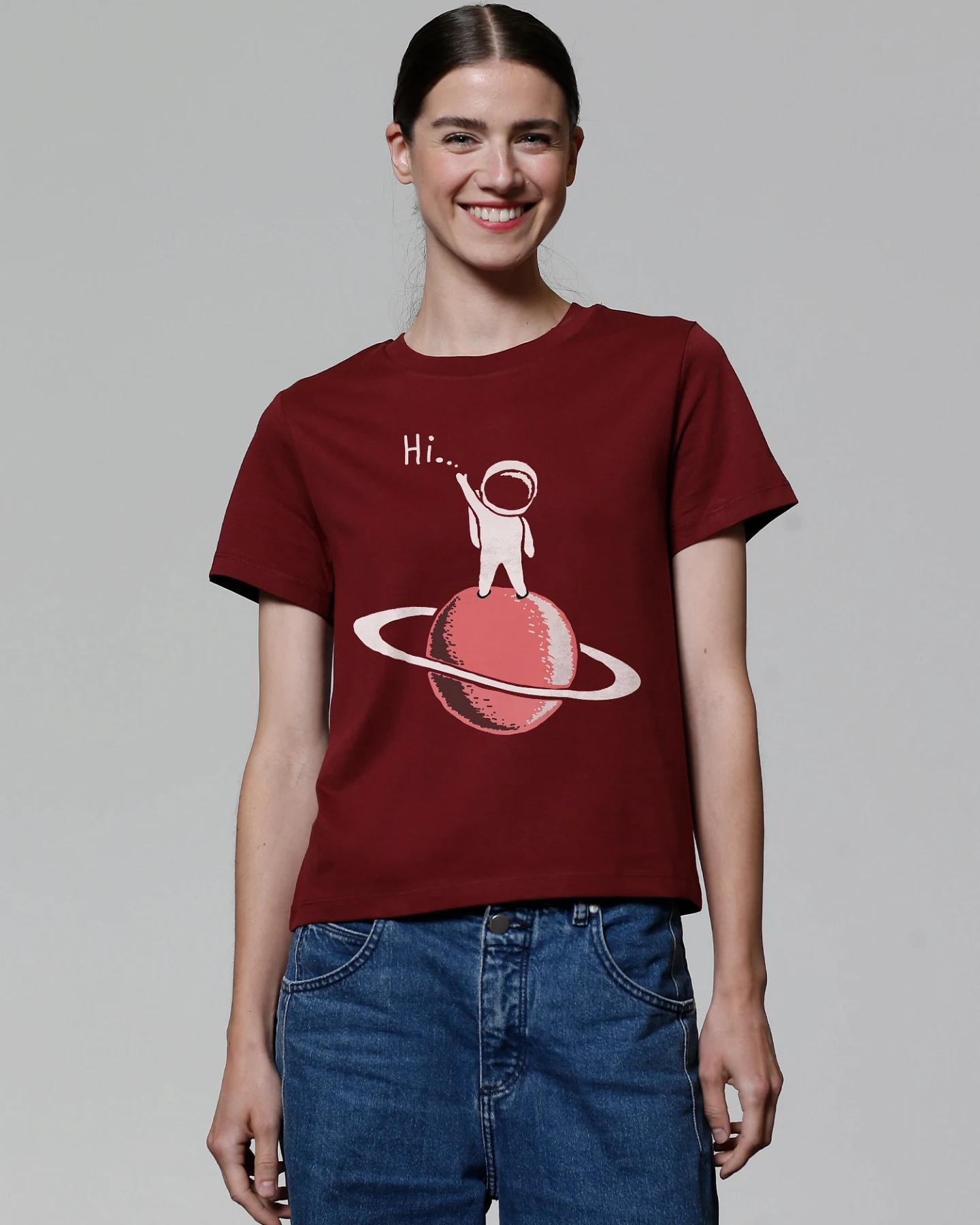 Watapparel Shirt Astronaut says Hi – Ansicht 2