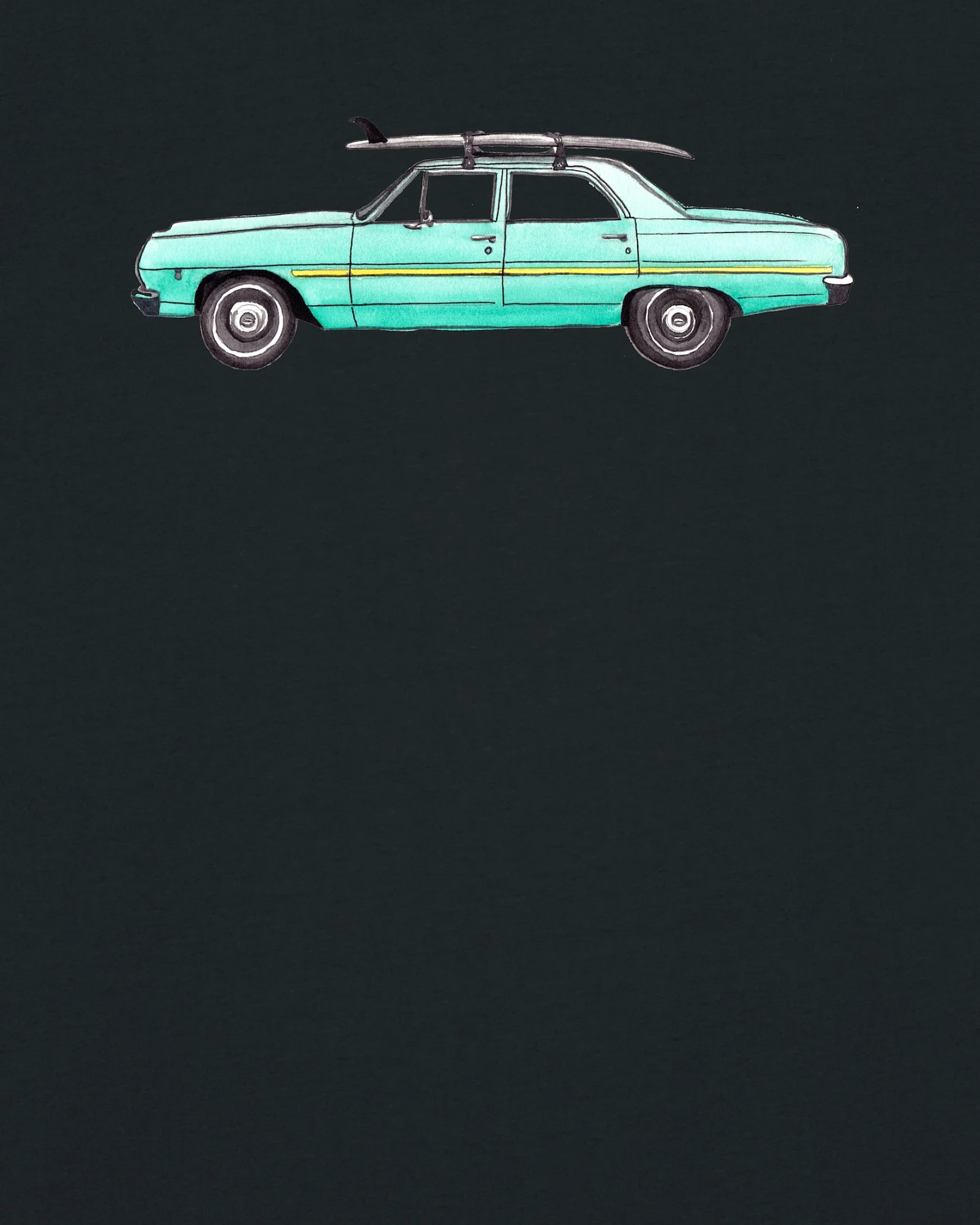 Watapparel T-Shirt Surf Car – Ansicht 3