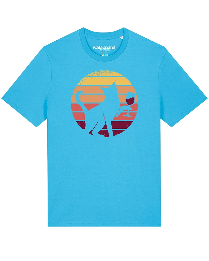 Watapparel Shirt Sunset Katze & Rotwein