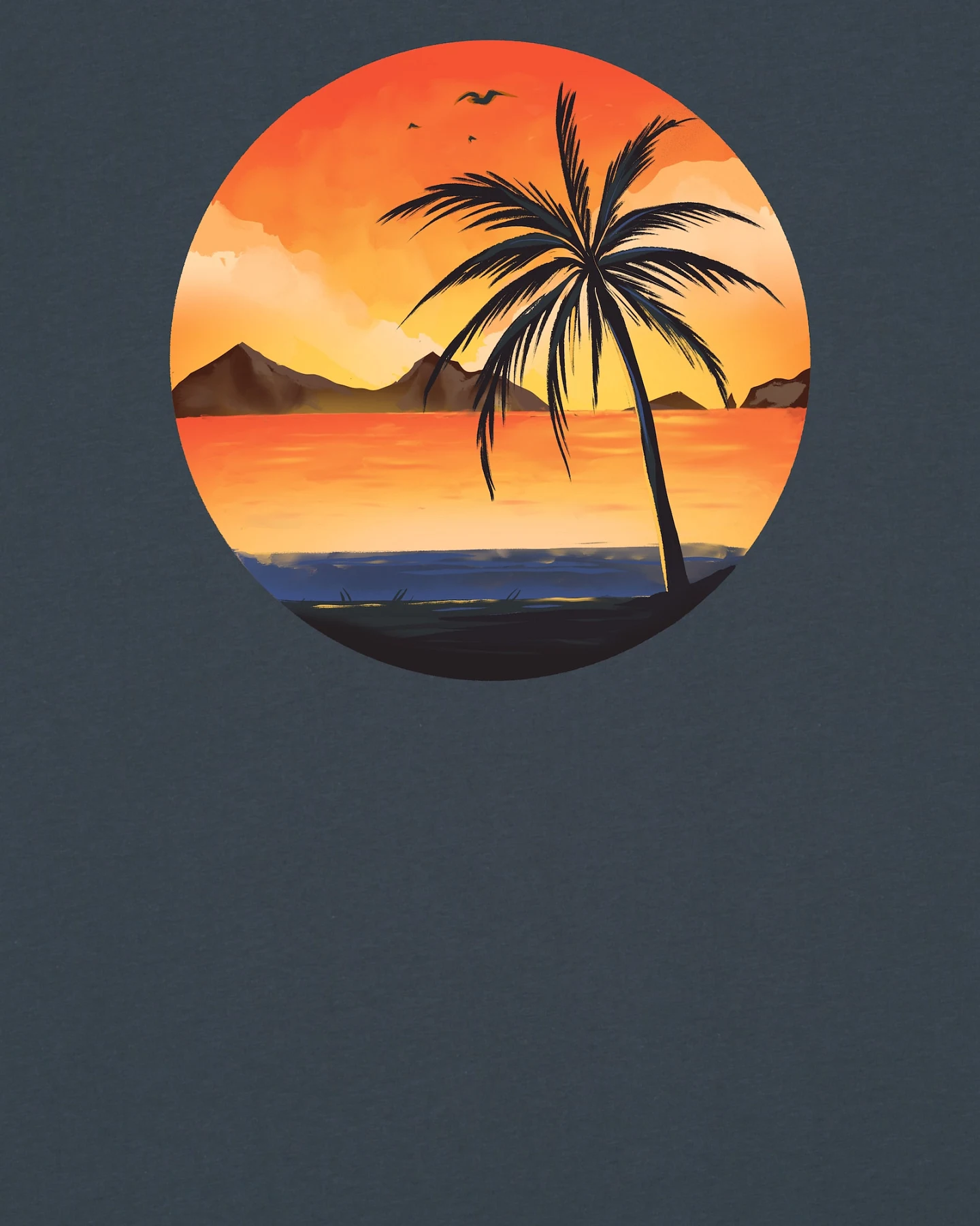 Watapparel T-Shirt Sunset on palm beach – Ansicht 3