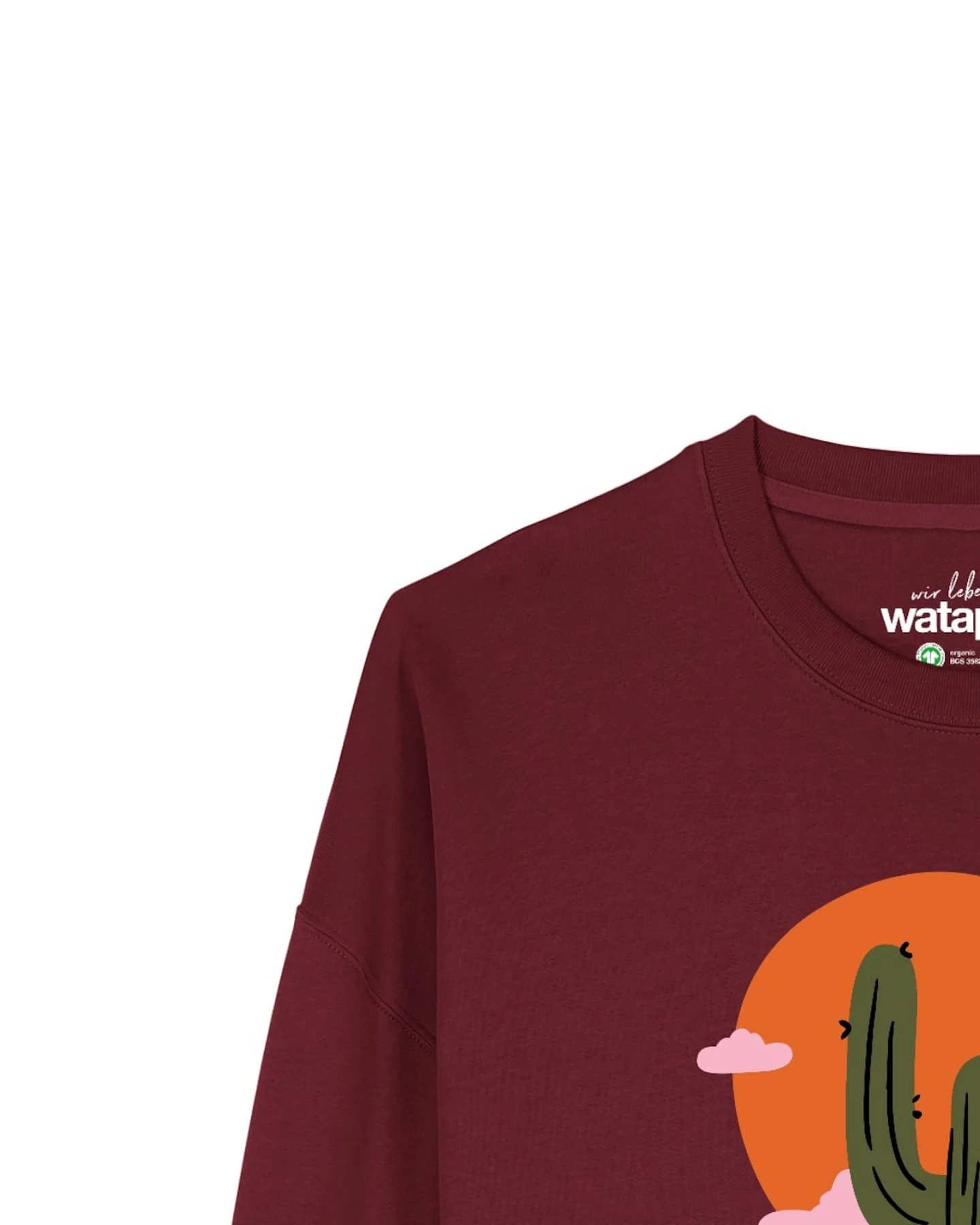 Watapparel Sweatshirt Kaktus im Sonnenuntergang – Ansicht 3