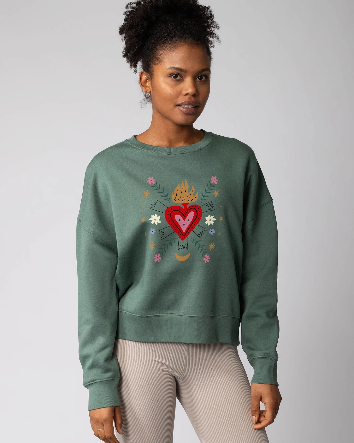 Watapparel Sweatshirt Love and flex – Ansicht 2