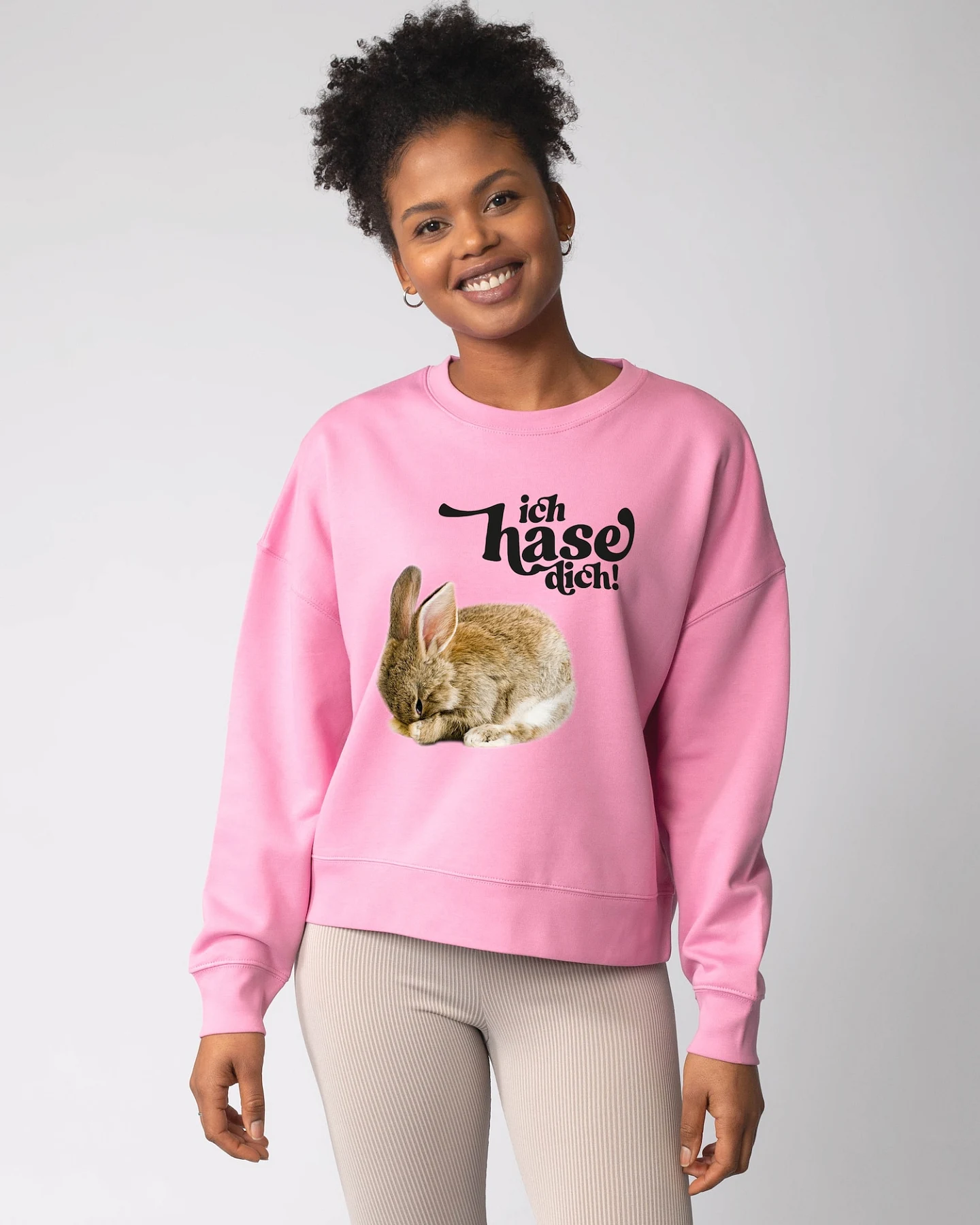 Watapparel Sweatshirt Ich hase dich! – Ansicht 2