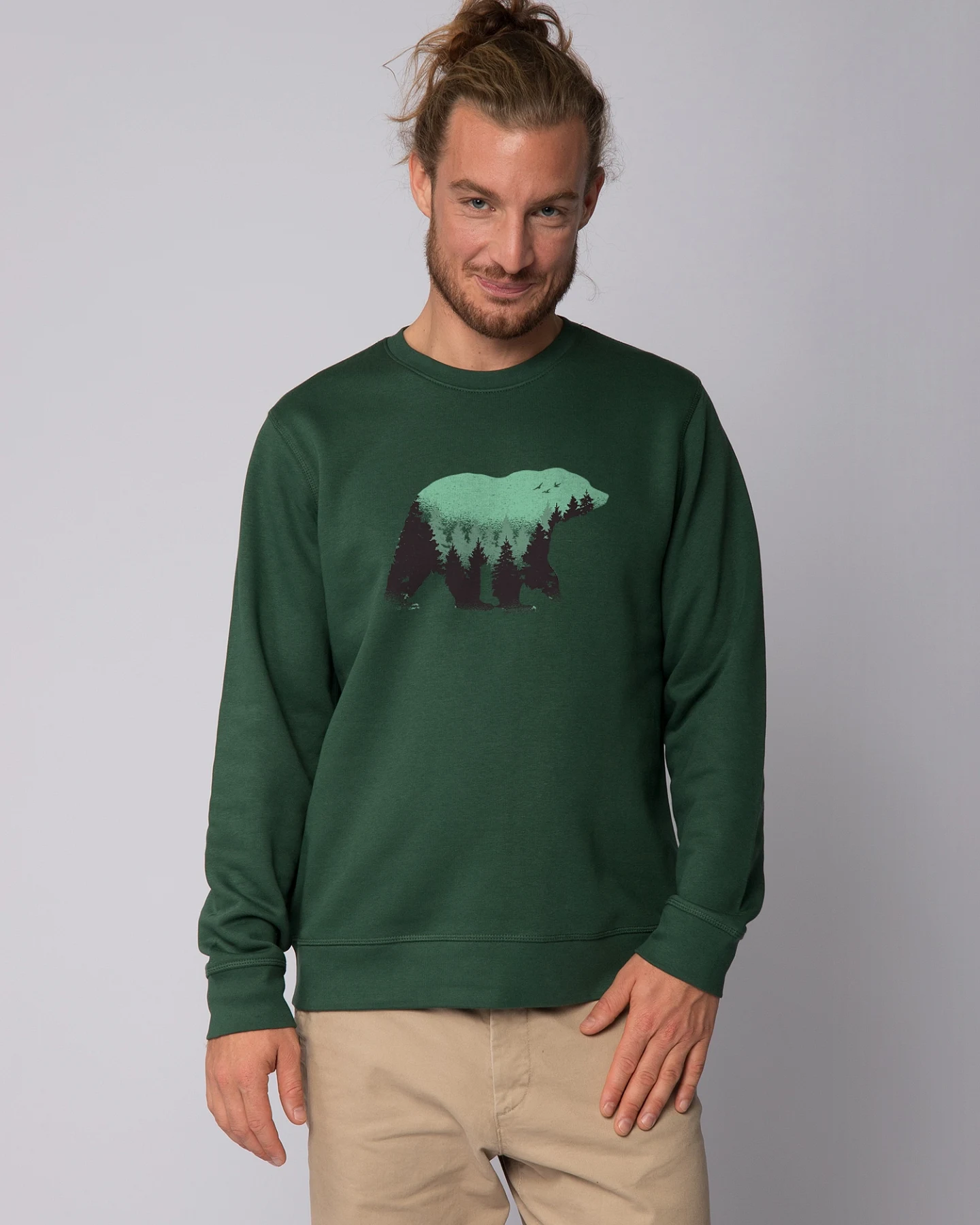 Watapparel Sweatshirt Waldbär – Ansicht 2