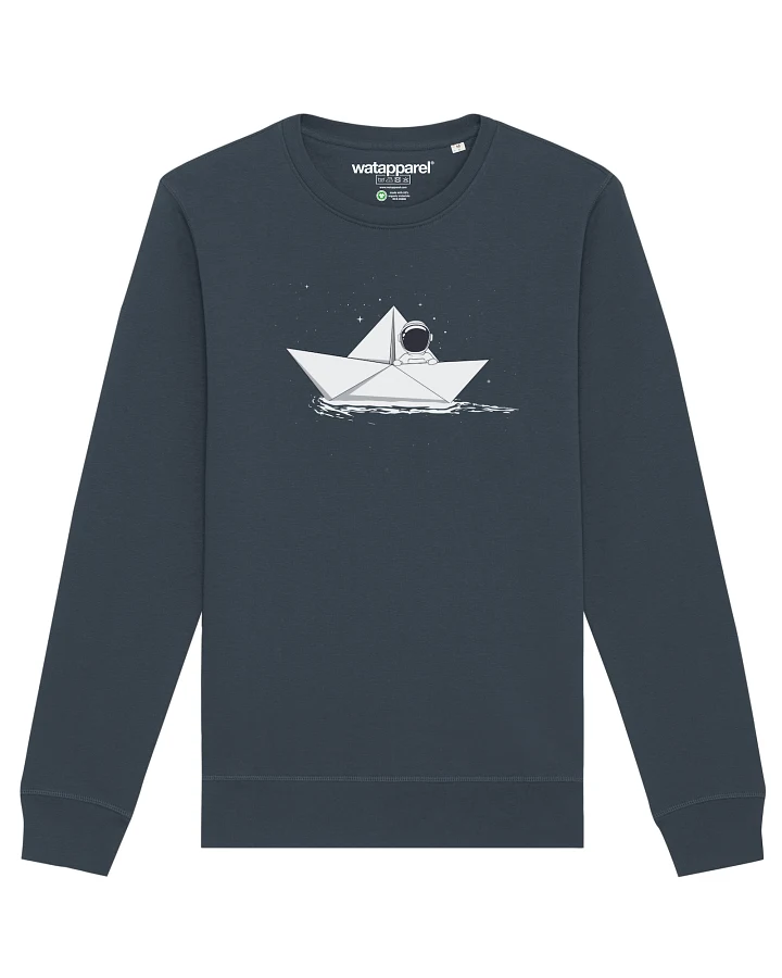 Watapparel Sweatshirt Astronaut in paper boat