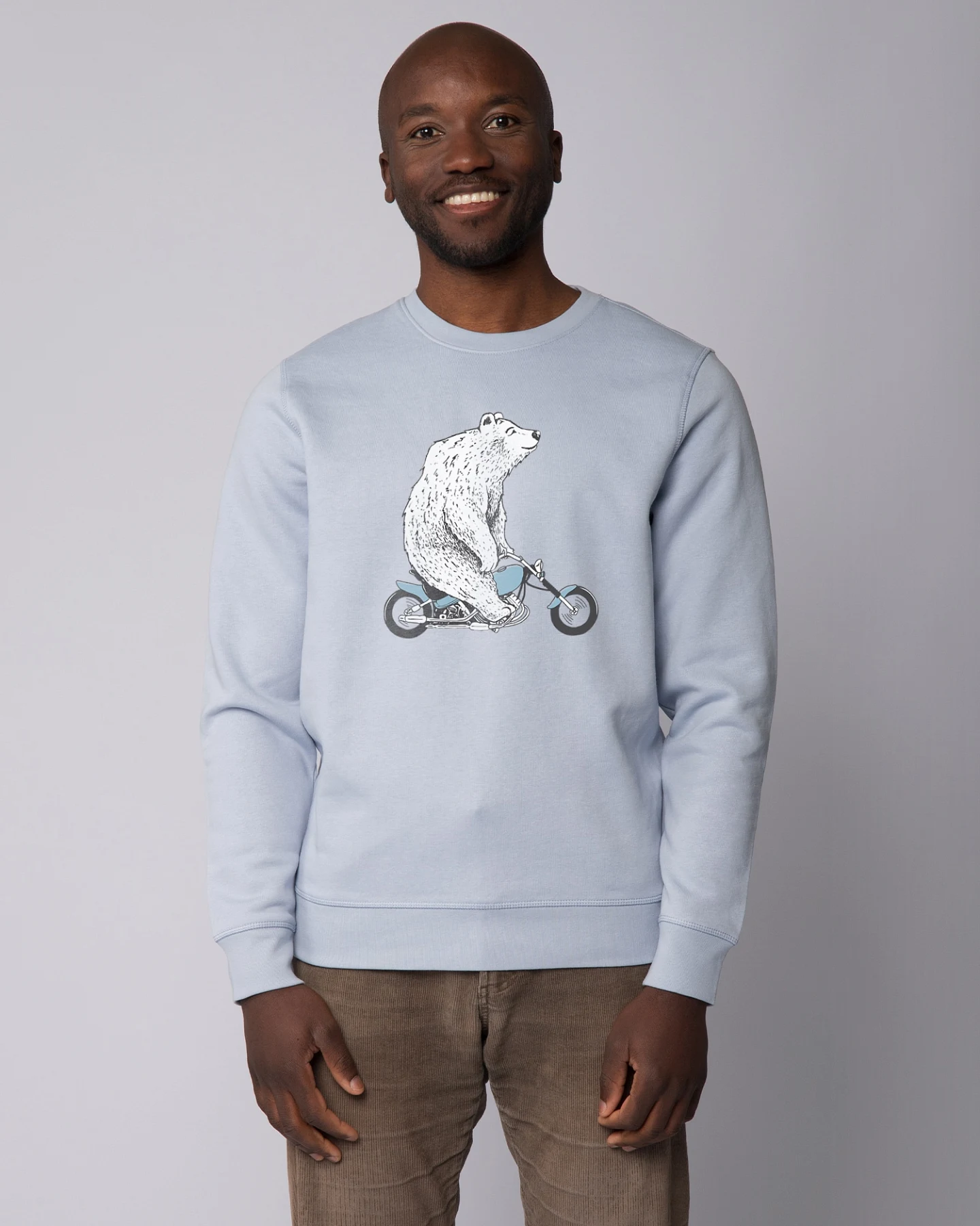 Watapparel Sweatshirt Bär auf Bike – Ansicht 2