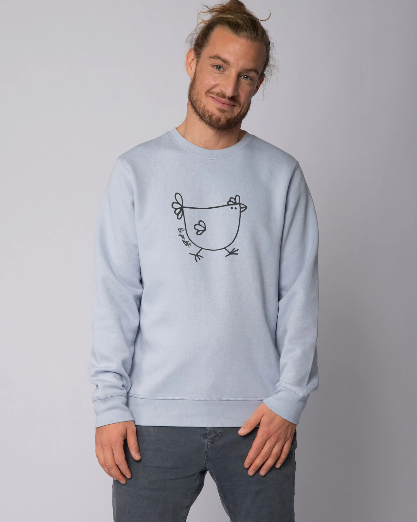Watapparel Sweatshirt Le poulet - das Huhn – Ansicht 2
