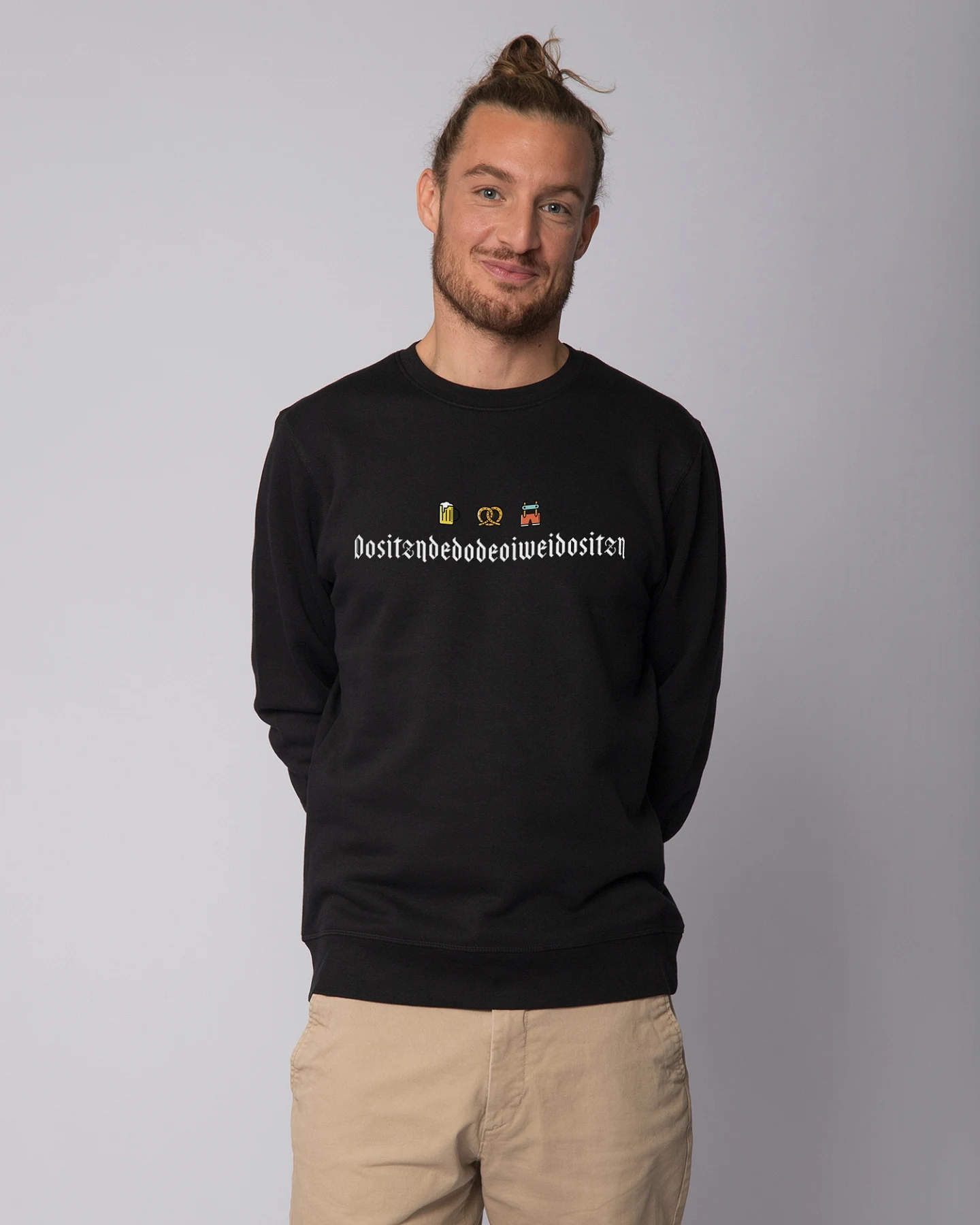 Watapparel Sweatshirt Dositzndedodeoiweidositzn – Ansicht 2