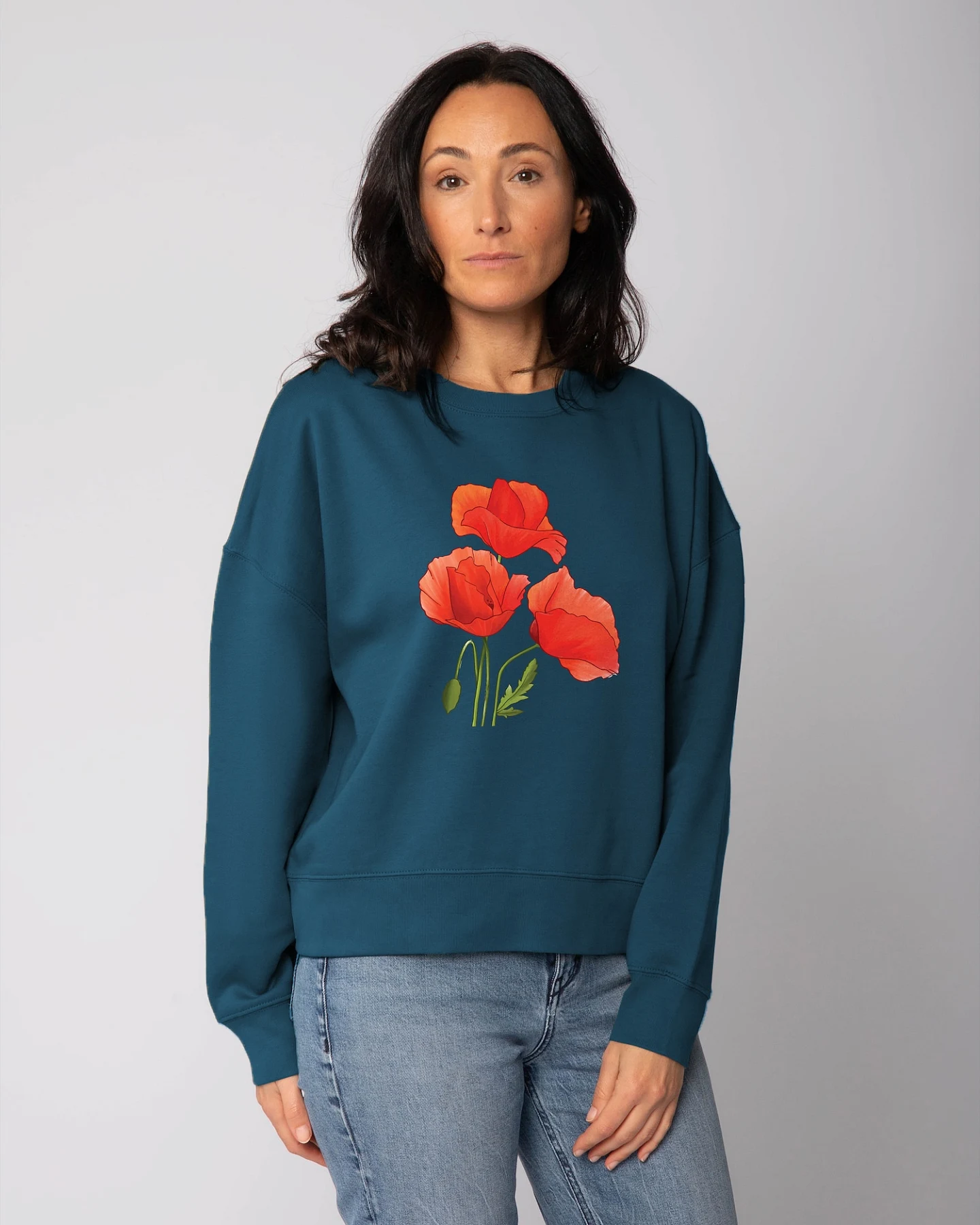 Watapparel Sweatshirt Poppy Flowers – Ansicht 2