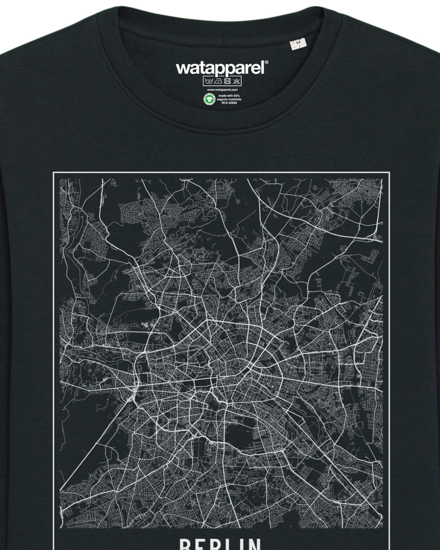 Watapparel Sweatshirt City maps Berlin Landkarte – Ansicht 3