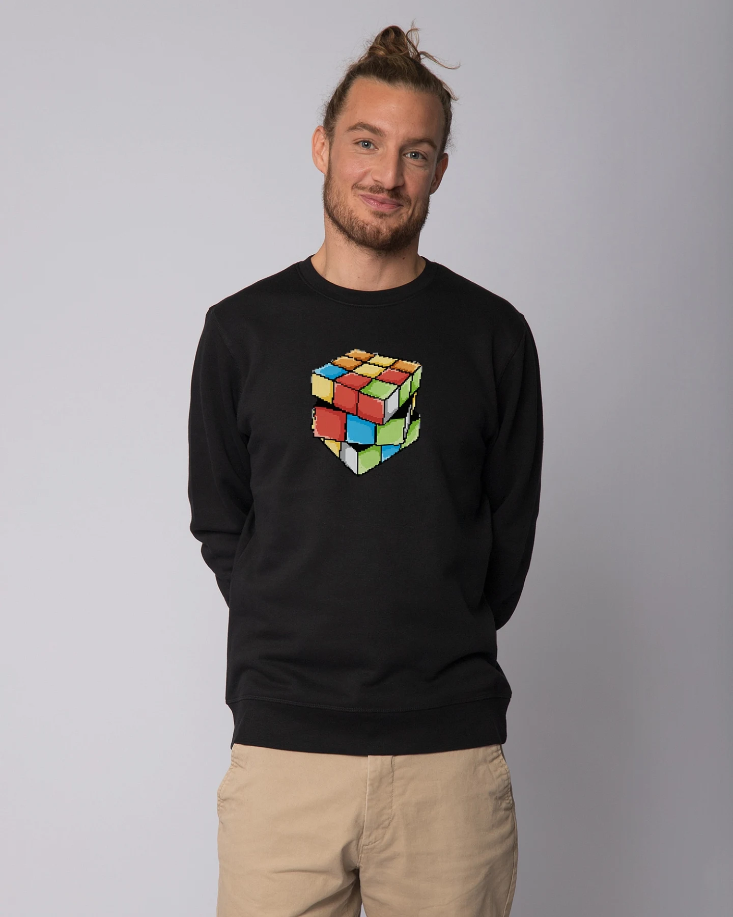 Watapparel Sweatshirt Pixel Zauberwürfel – Ansicht 2