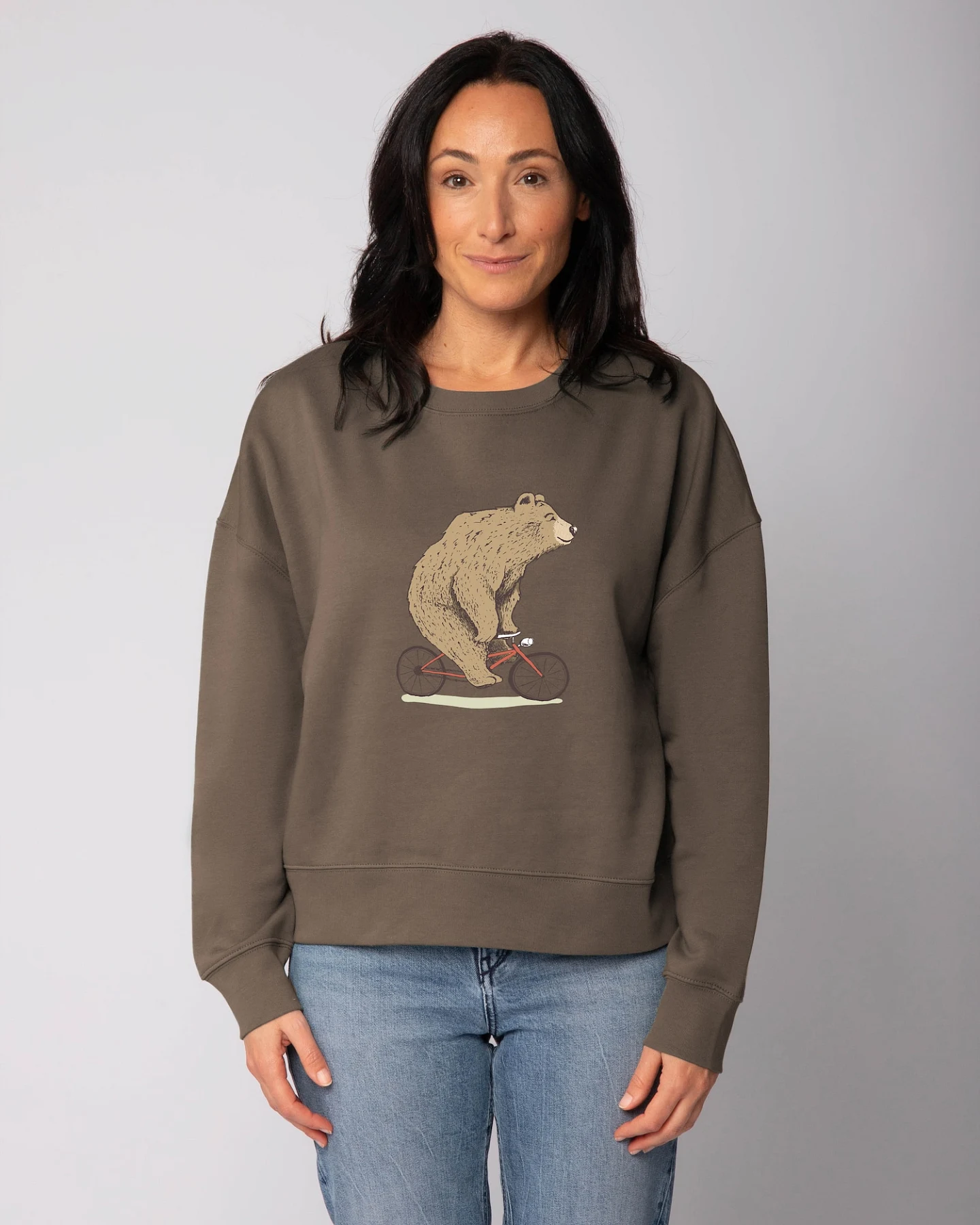 Watapparel Sweatshirt Fahrradbär – Ansicht 2
