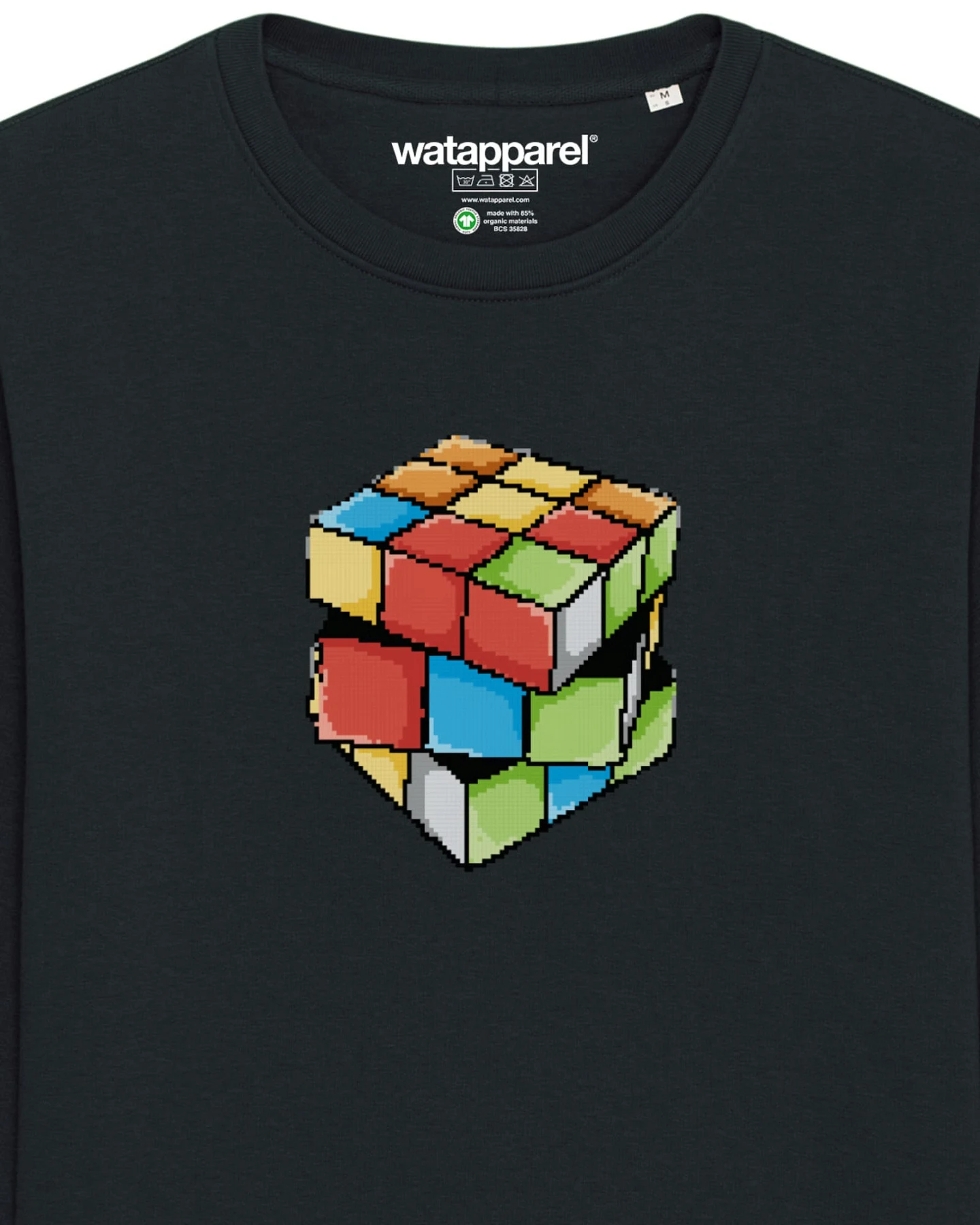 Watapparel Sweatshirt Pixel Zauberwürfel – Ansicht 3