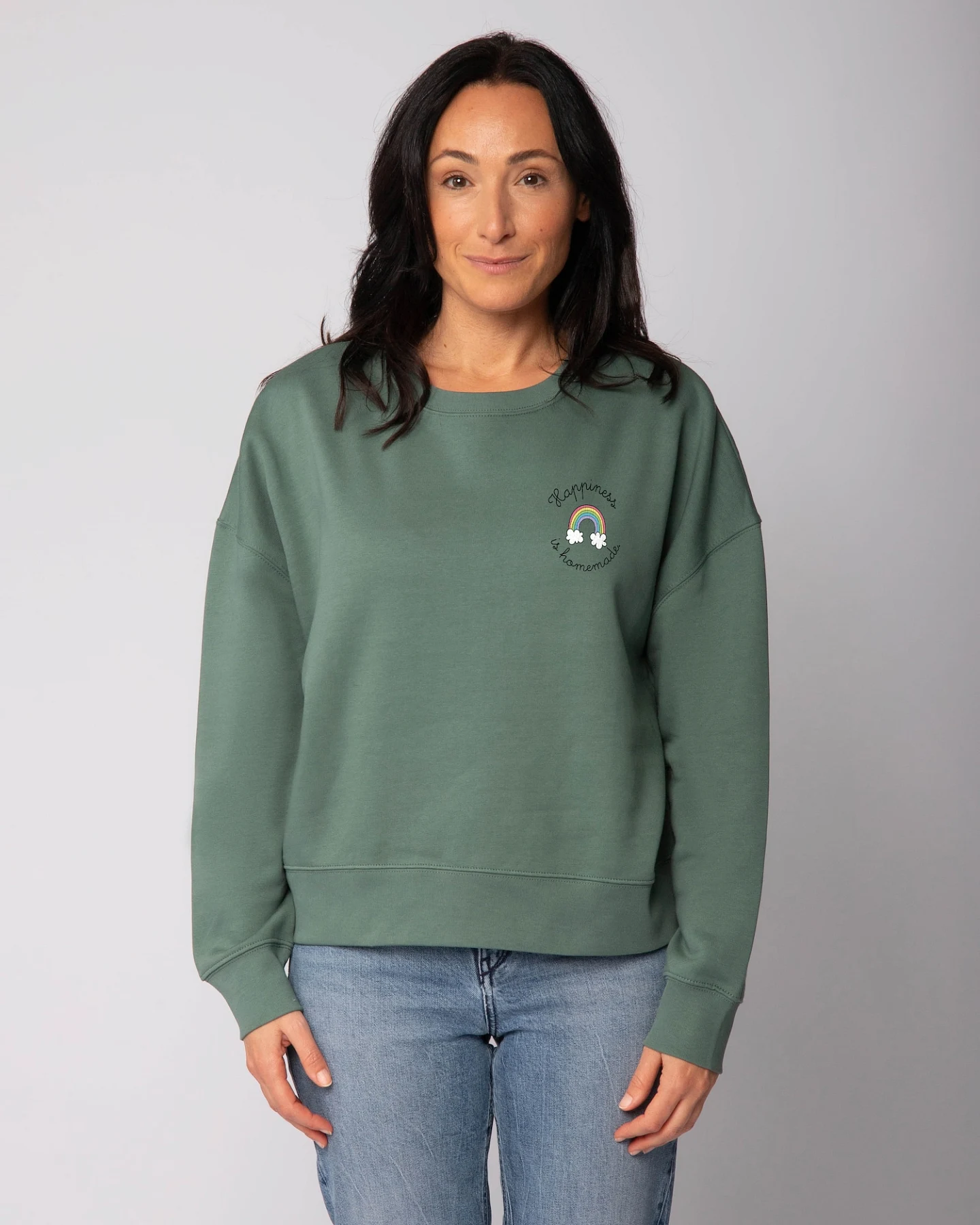 Watapparel Sweatshirt Happiness is homemade – Ansicht 2
