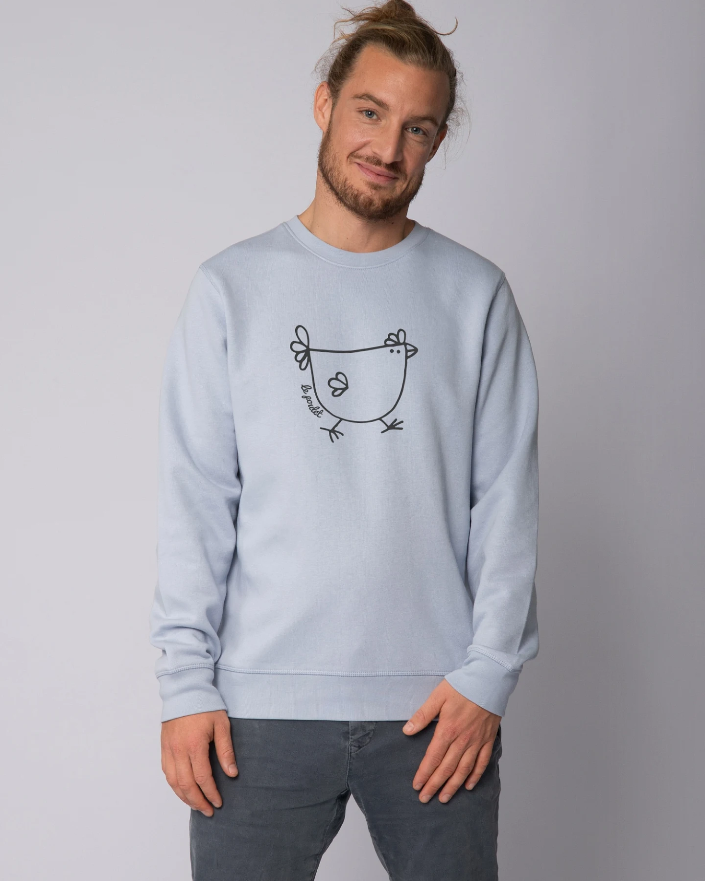 Watapparel Sweatshirt Le poulet - das Huhn – Ansicht 2