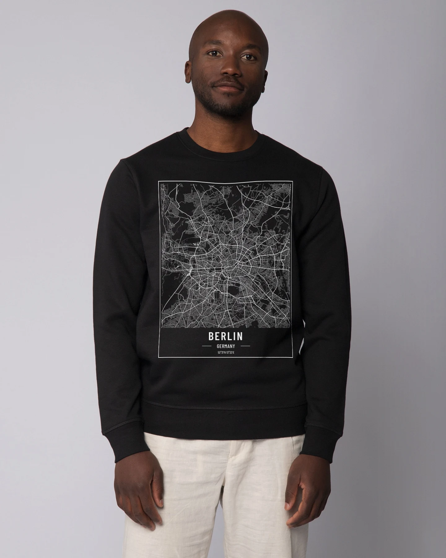 Watapparel Sweatshirt City maps Berlin Landkarte – Ansicht 2