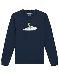 Produktseite: Watapparel Sweatshirt Alien on a paper plane