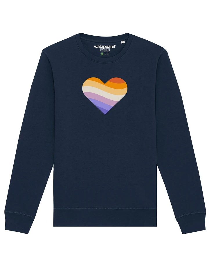 Watapparel Sweatshirt Rainbow Heart