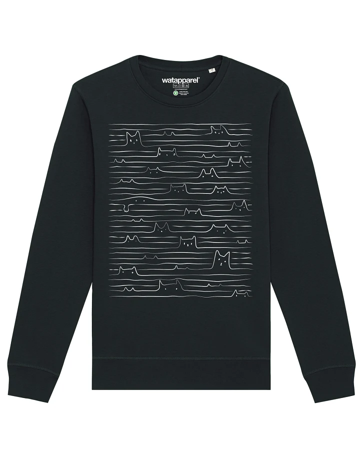 Watapparel Sweatshirt Doodle Cats
