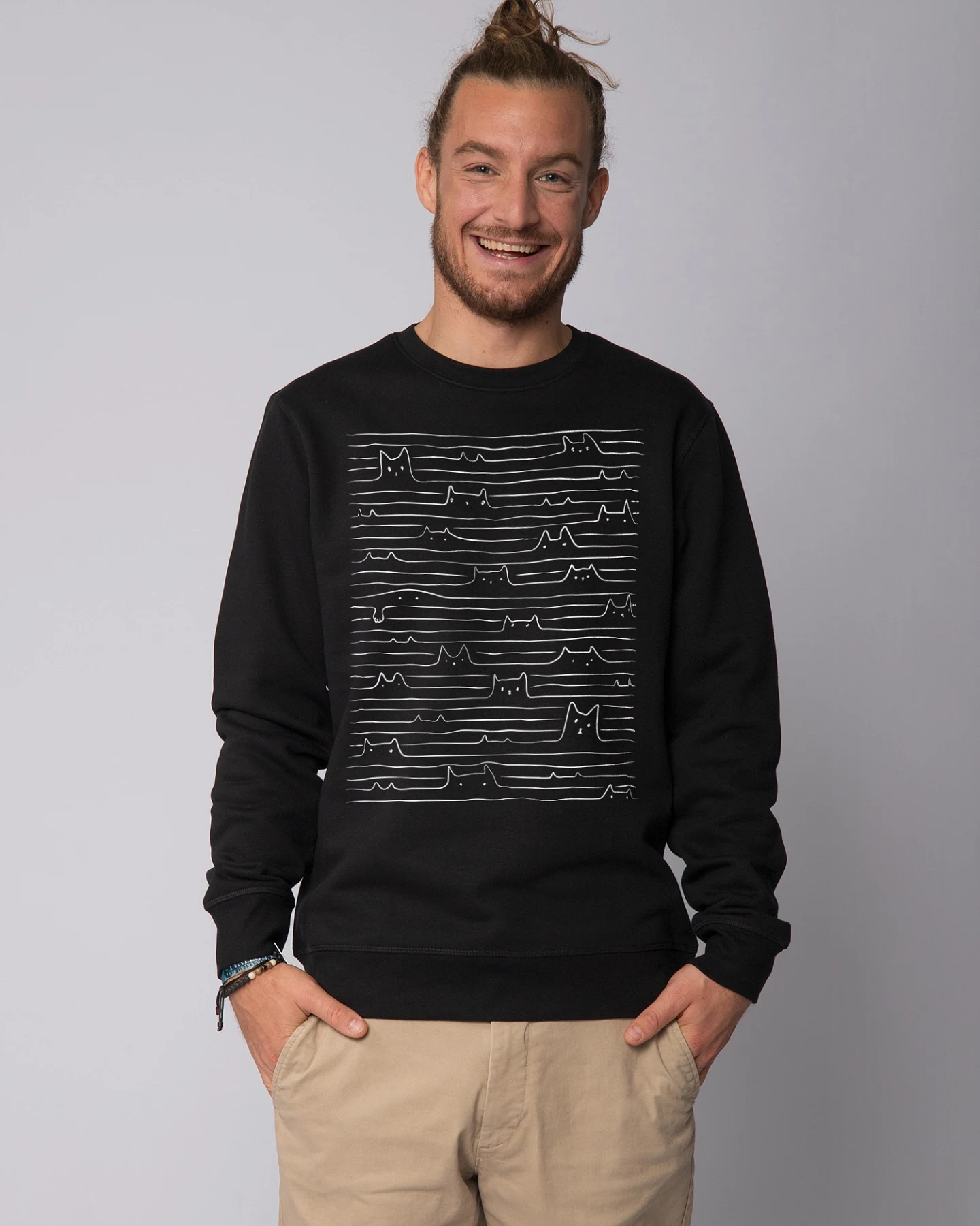 Watapparel Sweatshirt Doodle Cats – Ansicht 2
