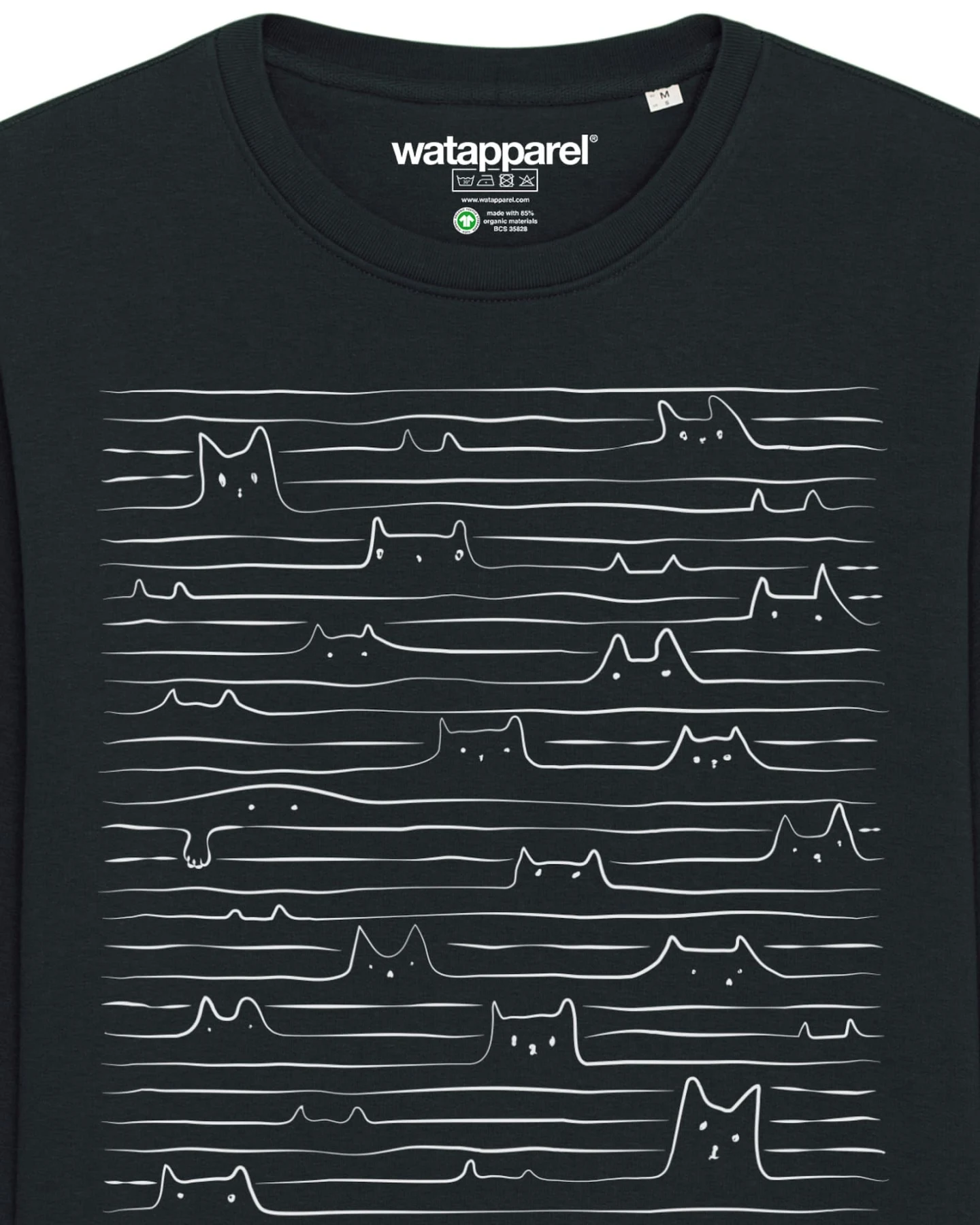 Watapparel Sweatshirt Doodle Cats – Ansicht 3