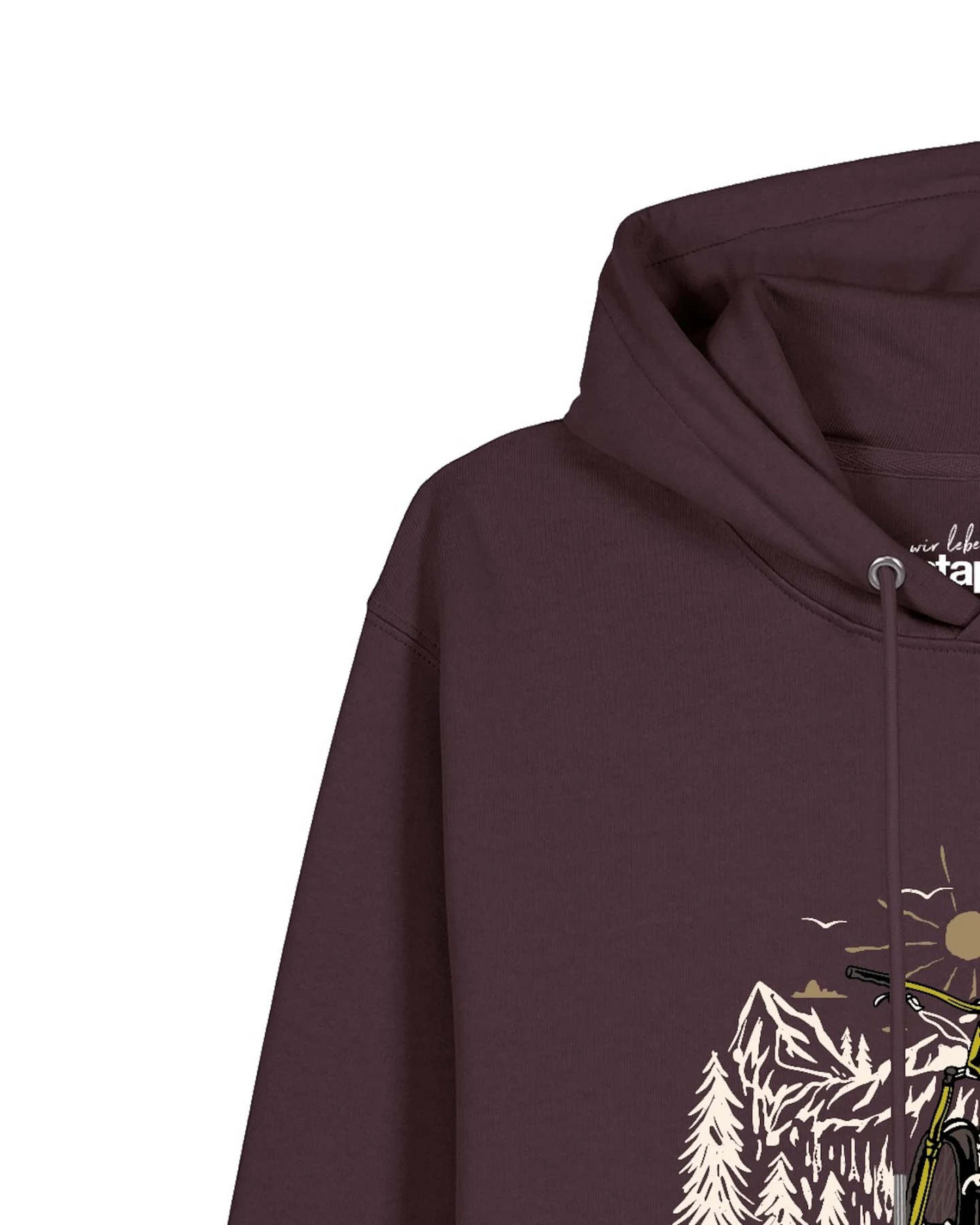 Watapparel Sweatshirt Mountainbike und Berge – Ansicht 3