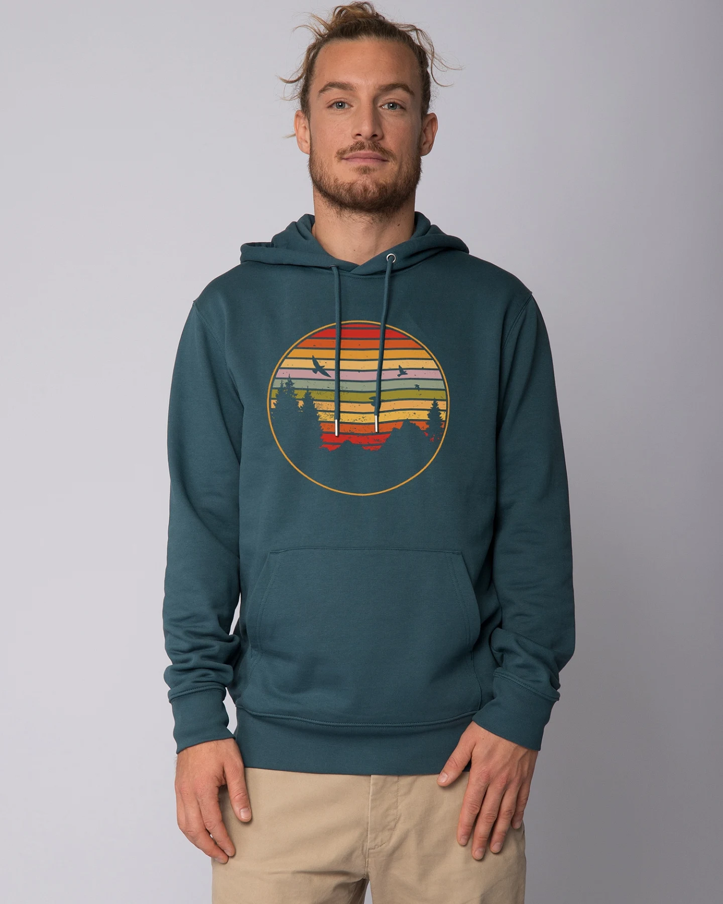 Watapparel Sweatshirt Sunset Berge & Tannen – Ansicht 2